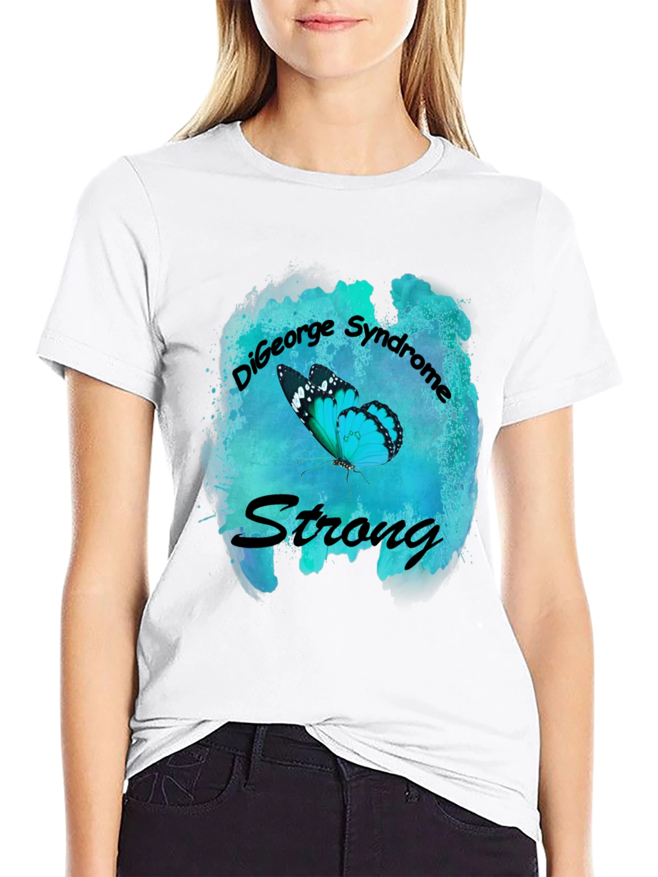 DiGeorge Syndrome Awareness Butterfly T-Shirt