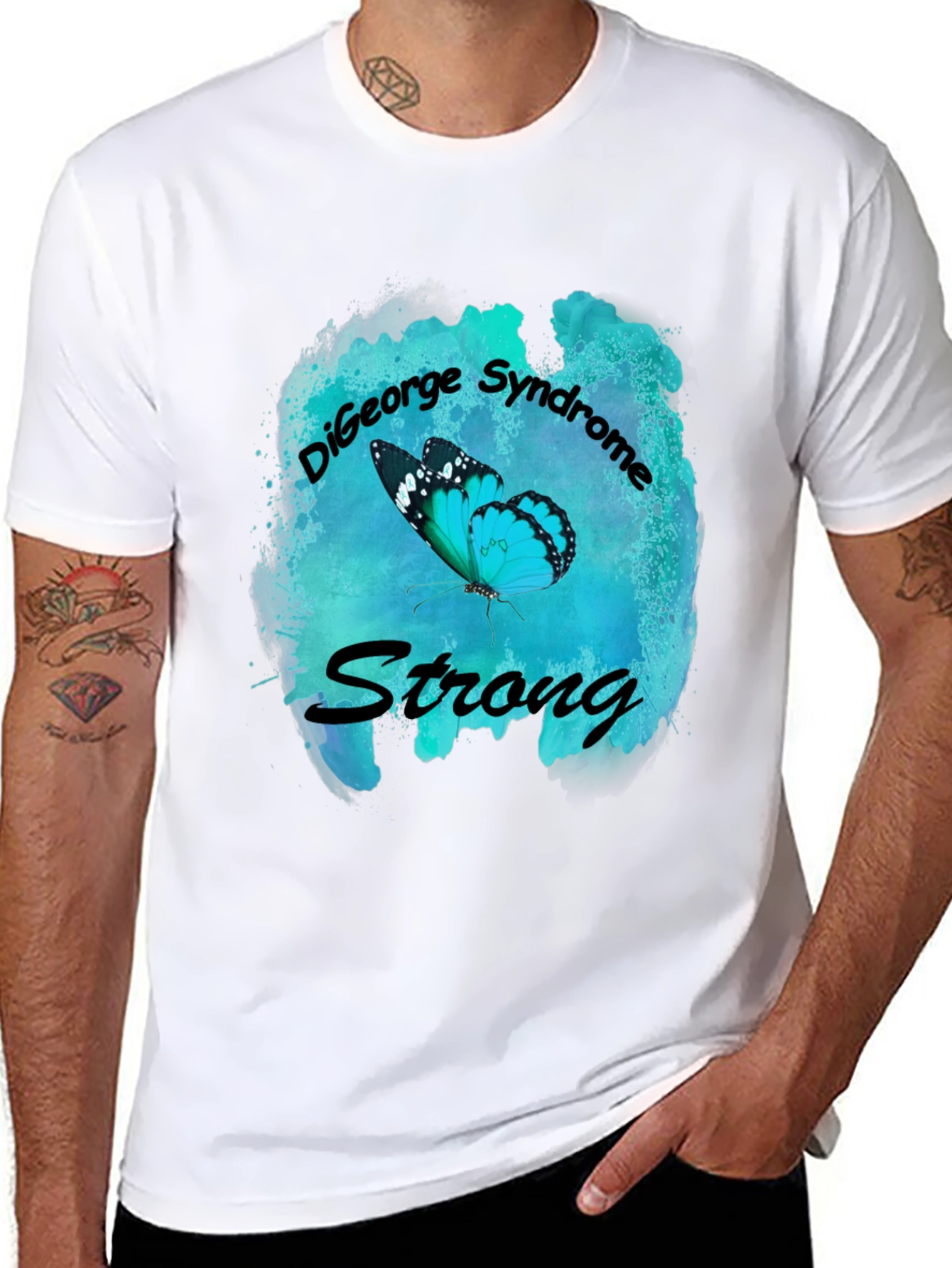 DiGeorge Syndrome Awareness Butterfly T-Shirt