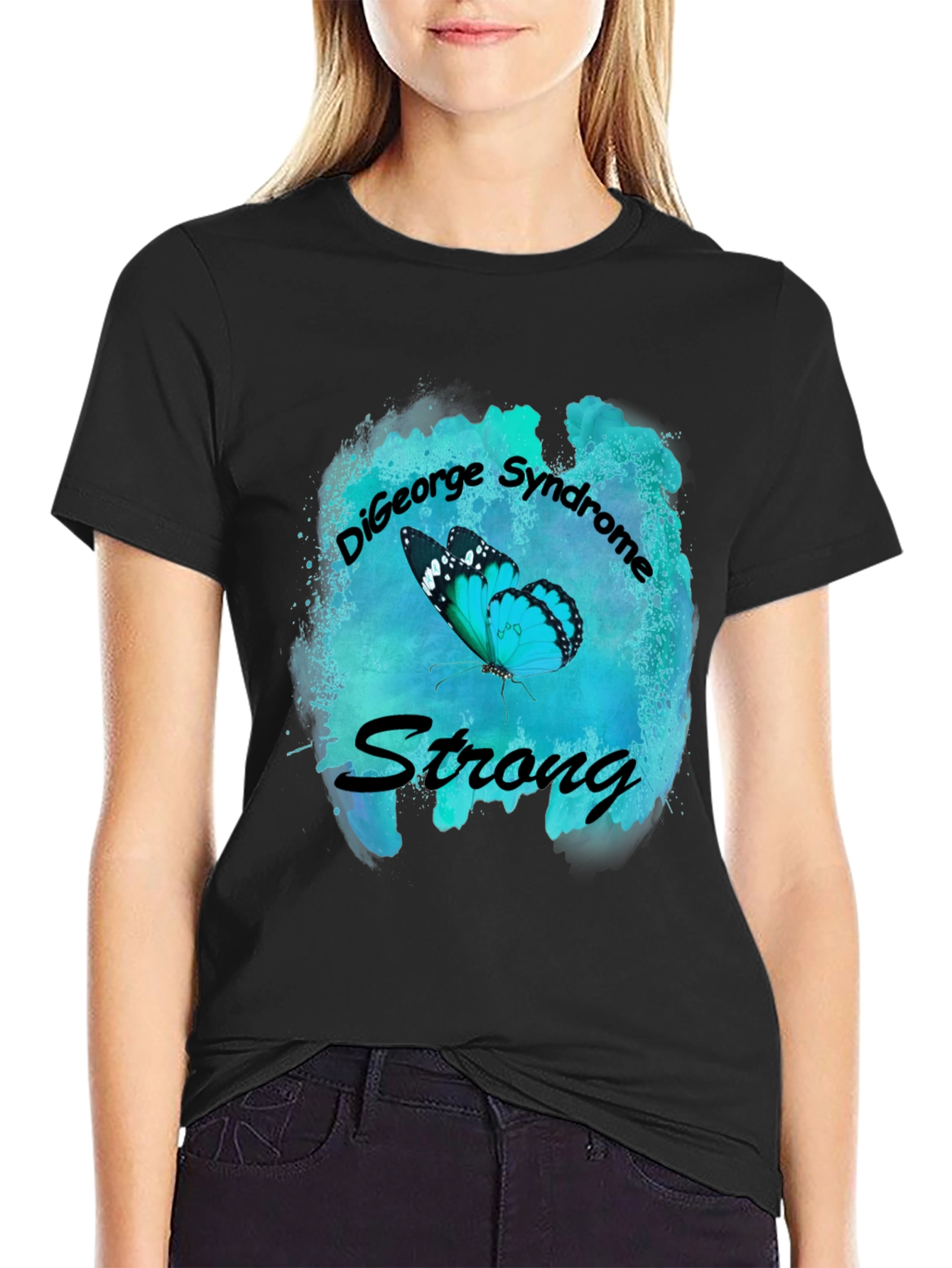 DiGeorge Syndrome Awareness Butterfly T-Shirt