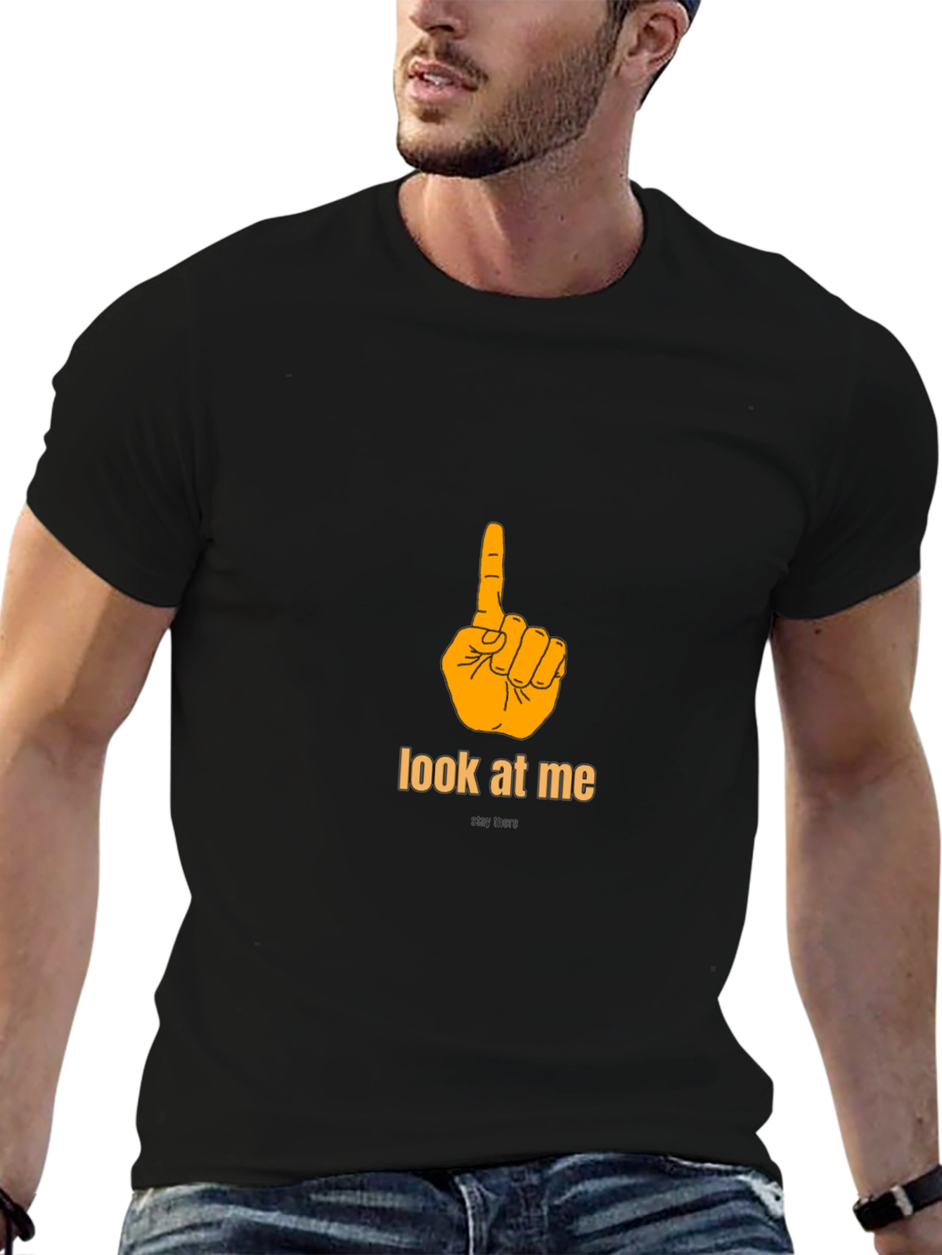 Look at Me T-Shirt - Pointing Finger Design