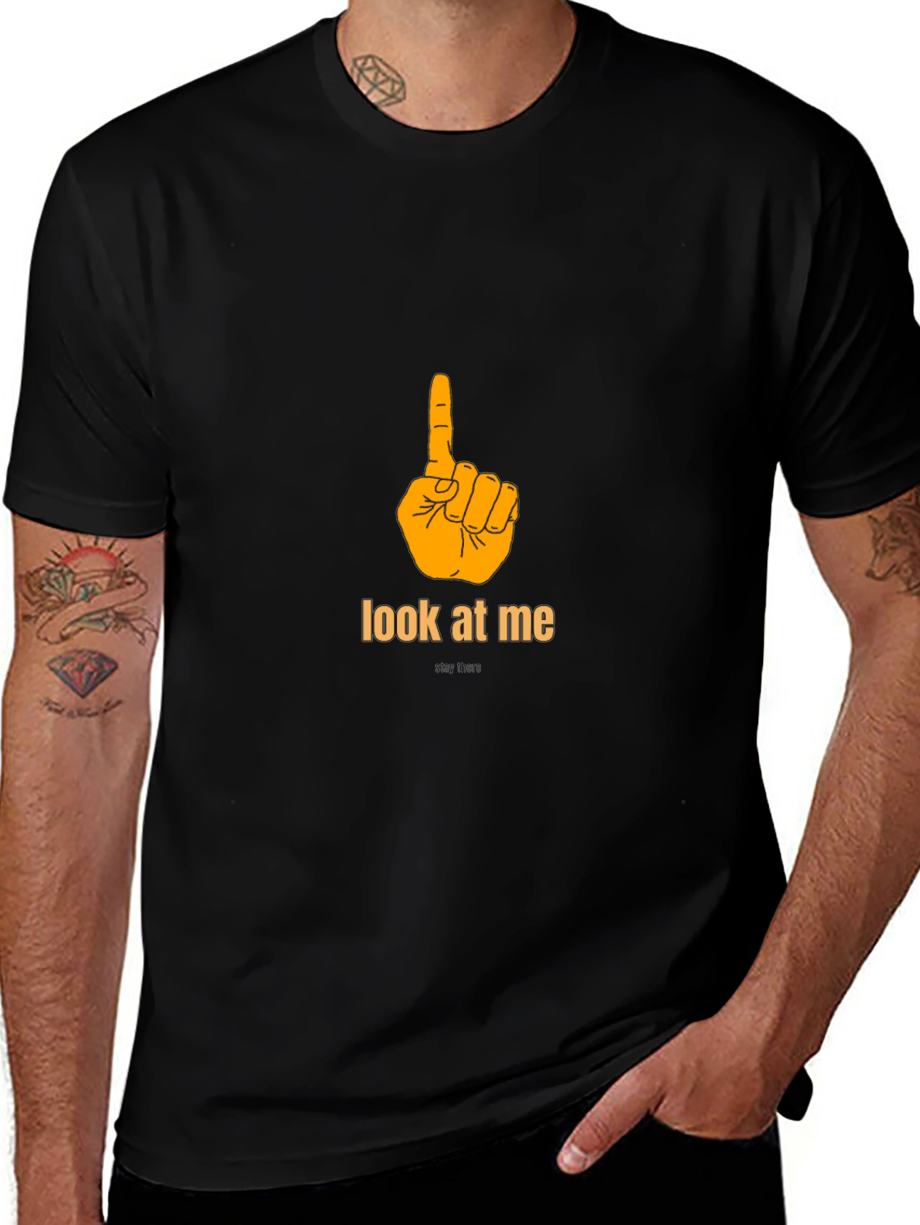 Look at Me T-Shirt - Pointing Finger Design