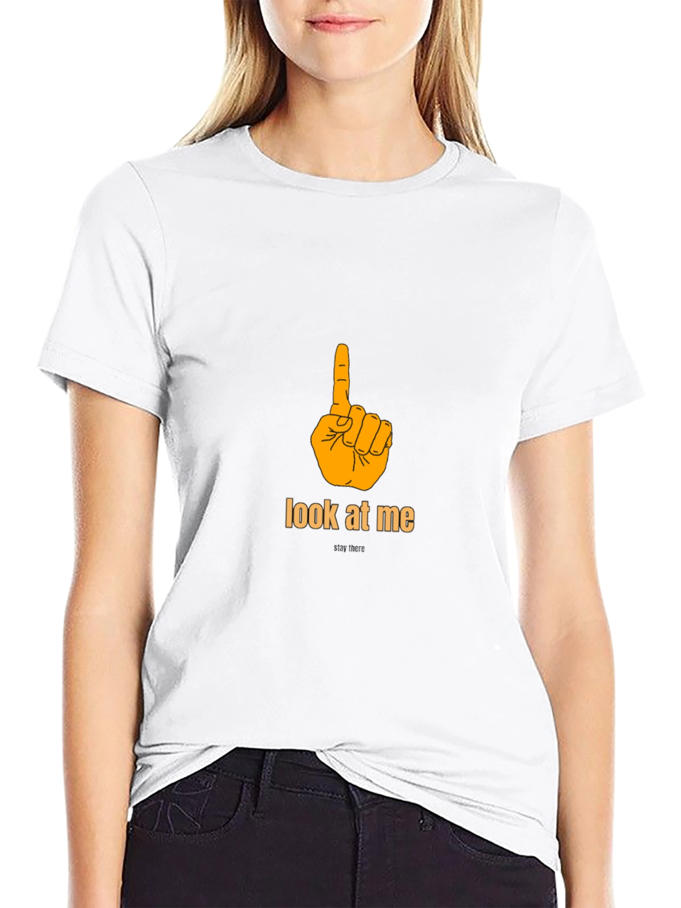 Look at Me T-Shirt - Pointing Finger Design