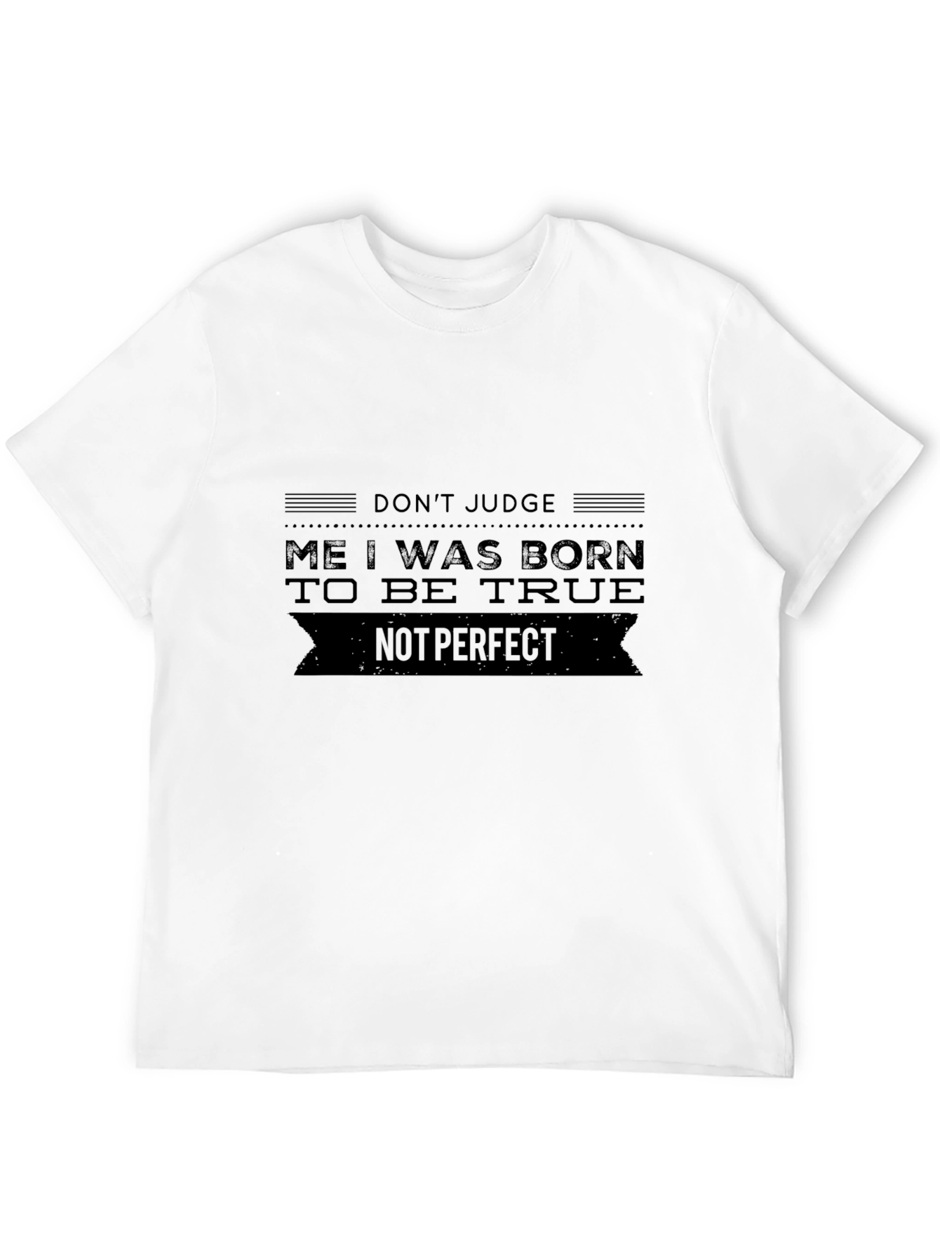 Born To Be True Black Graphic Tee