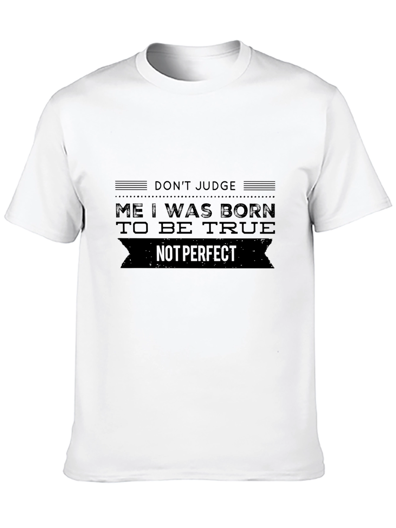 Born To Be True Black Graphic Tee