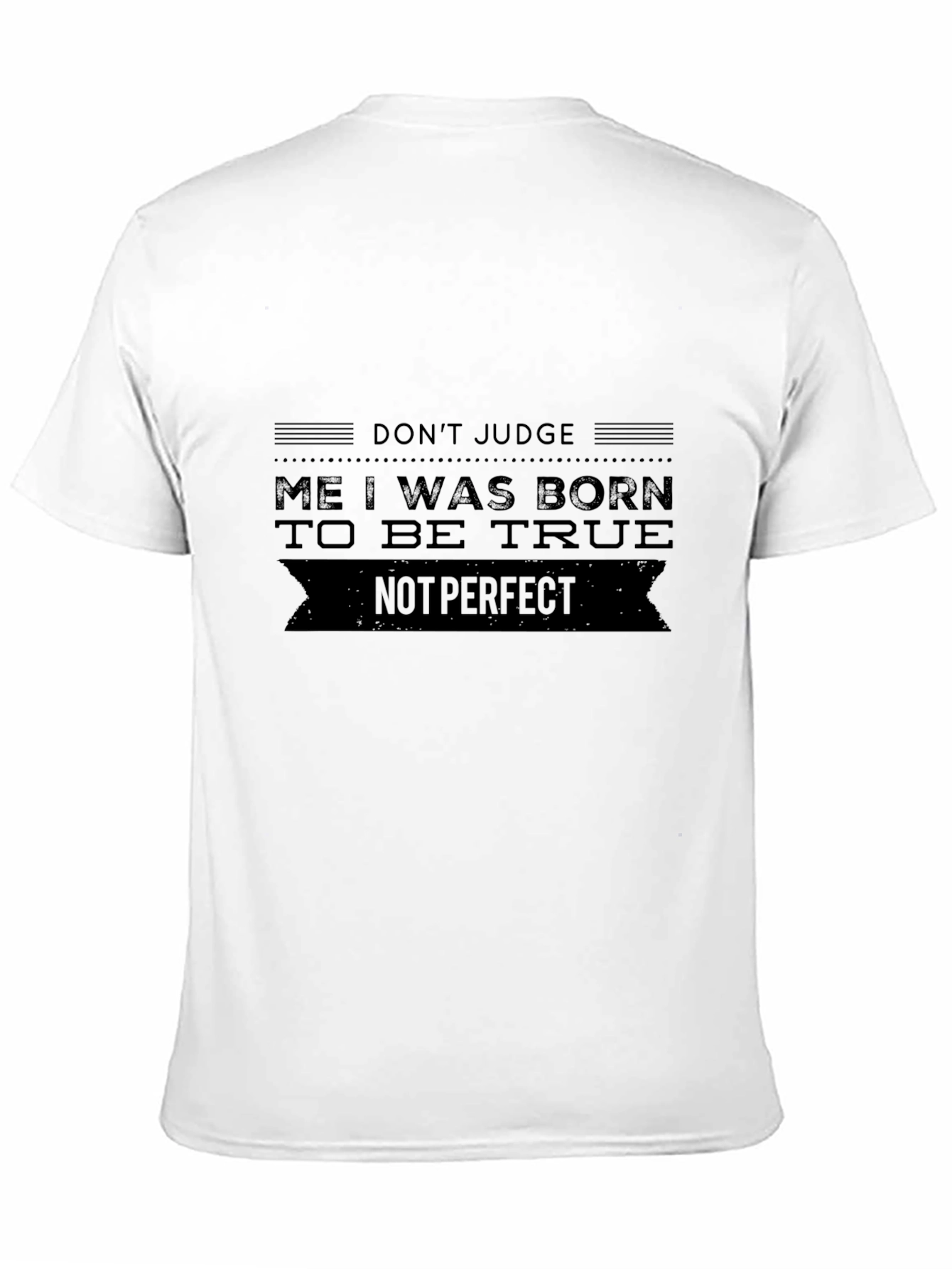 Born To Be True Black Graphic Tee