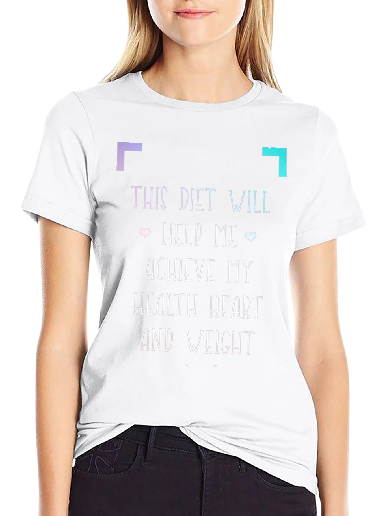 Diet Goal T-Shirt: Health Heart and Weight