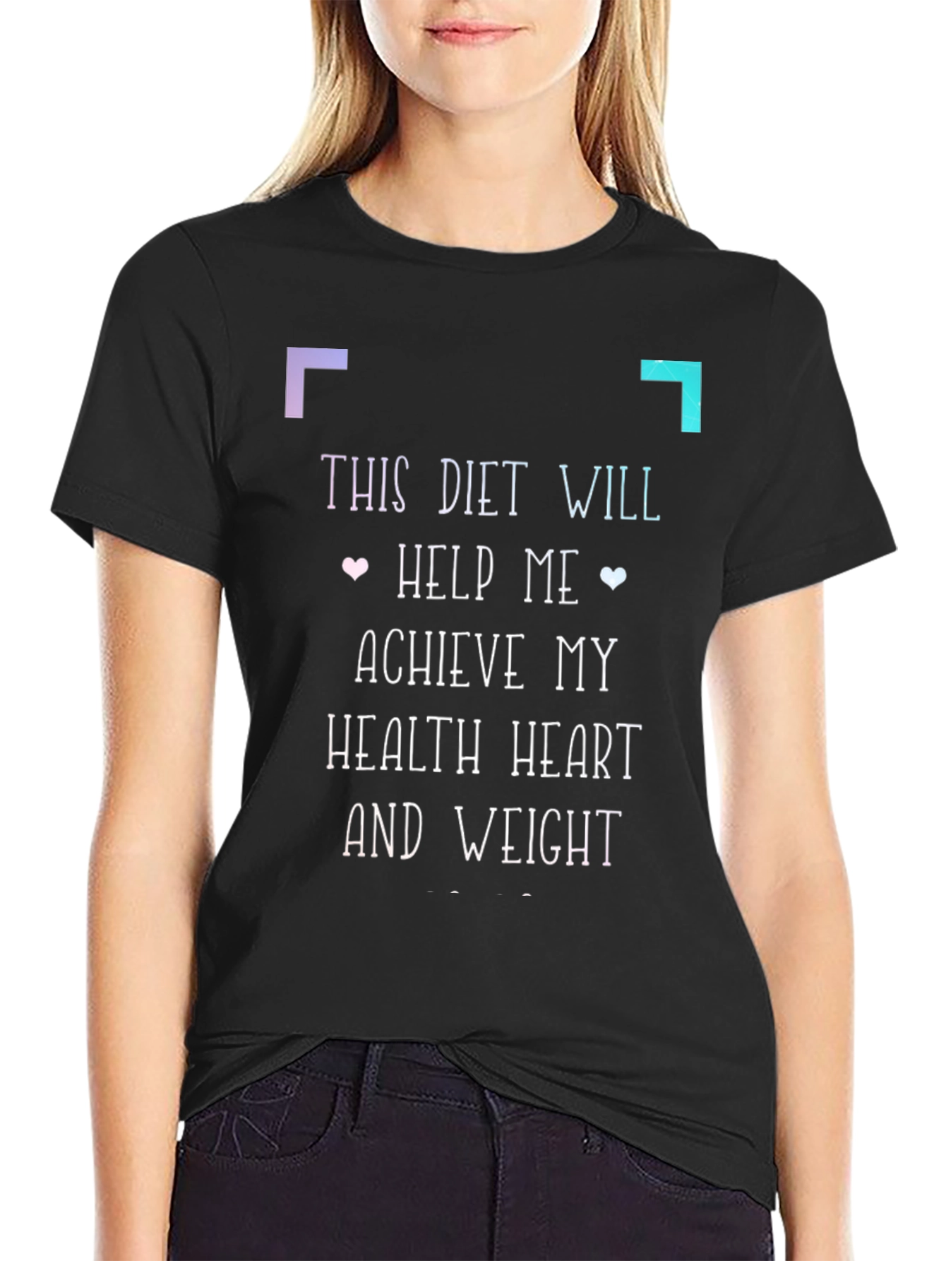 Diet Goal T-Shirt: Health Heart and Weight