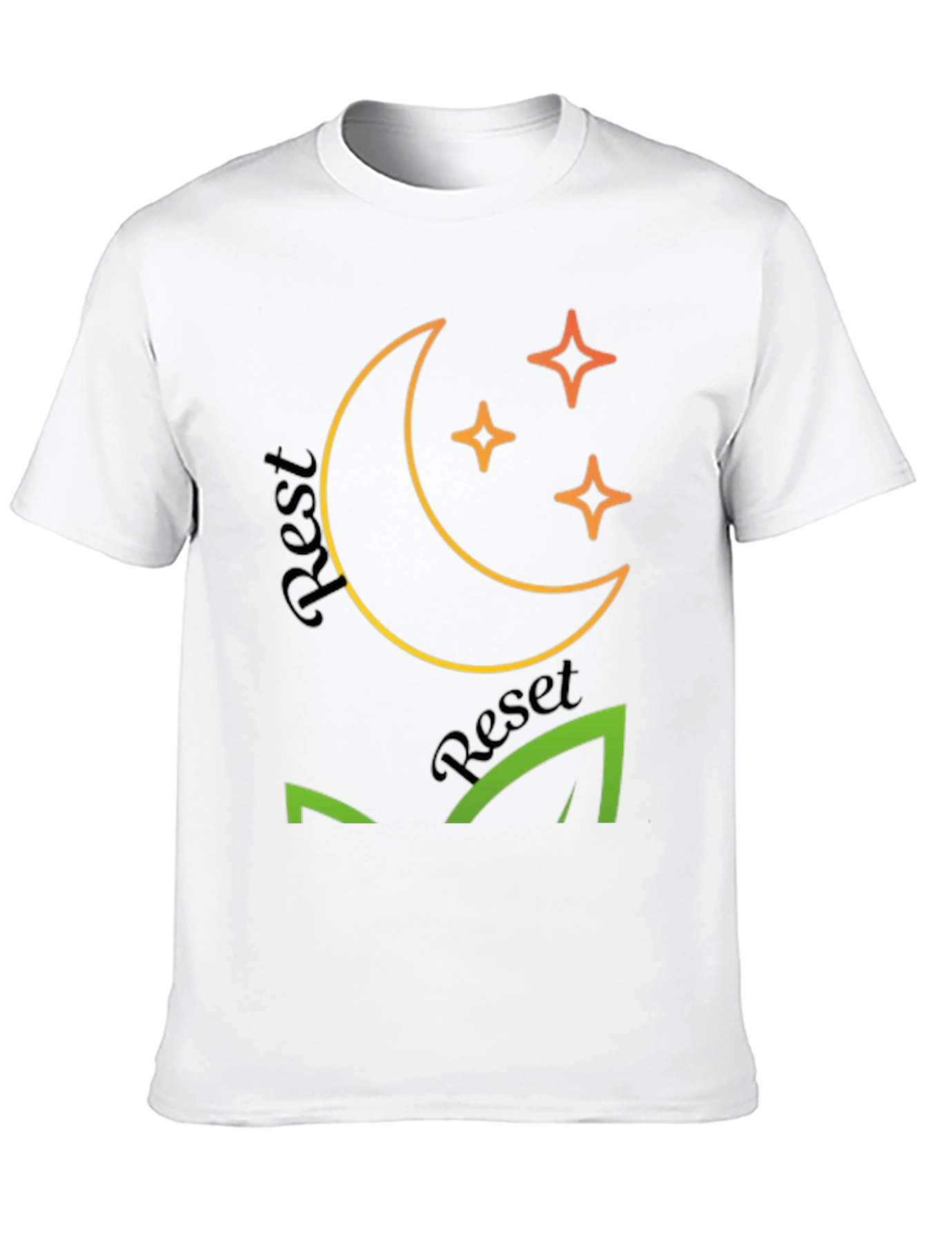 Rest Reset Black Graphic Tee