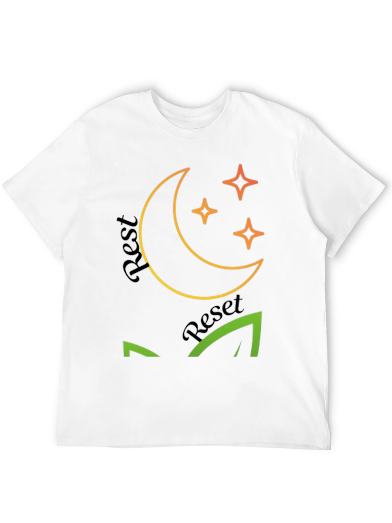 Rest Reset Black Graphic Tee