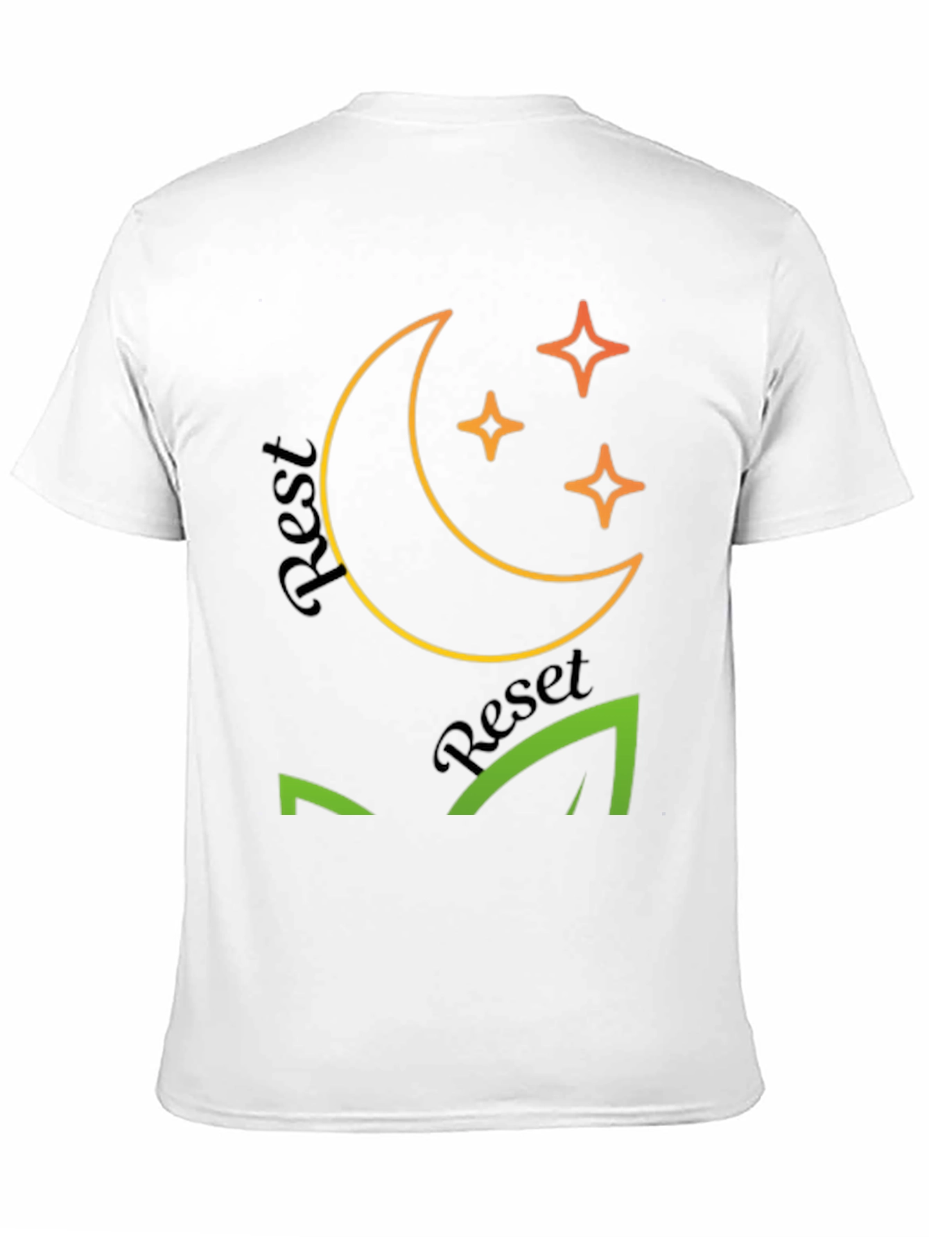 Rest Reset Black Graphic Tee