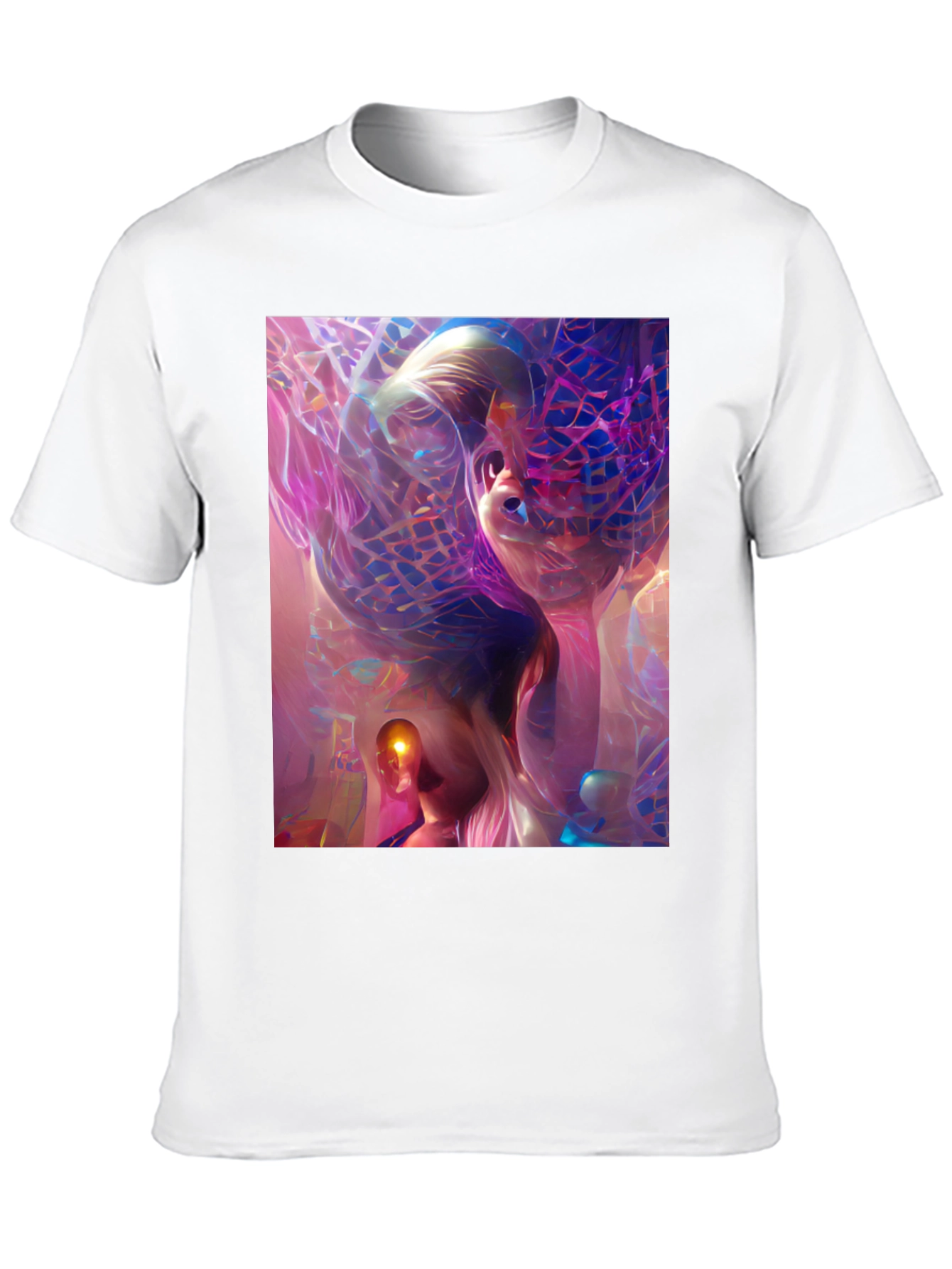 Abstract Art Print Black T-Shirt - Unique Graphic Tee