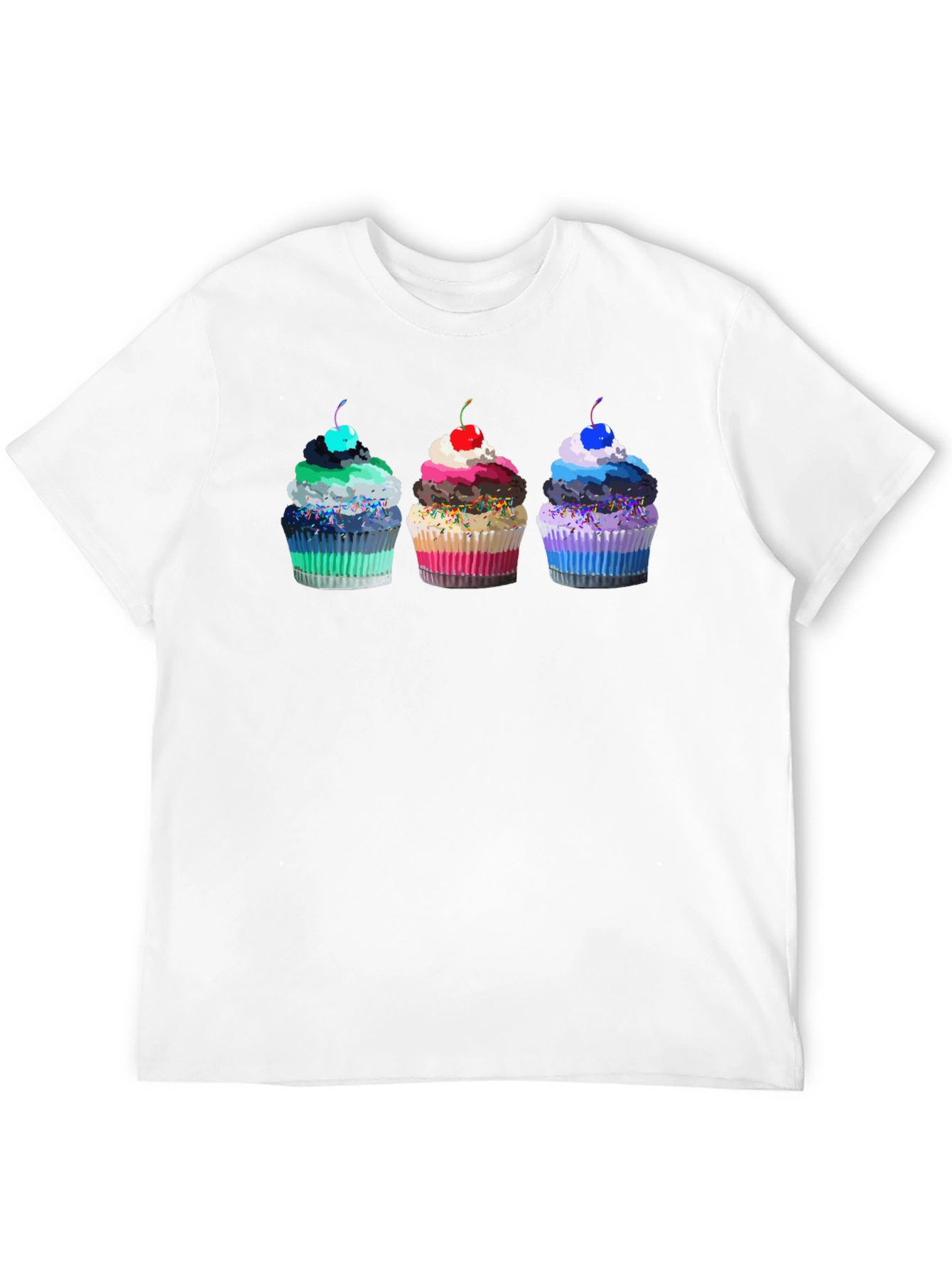 Cupcake Graphic Black T-Shirt