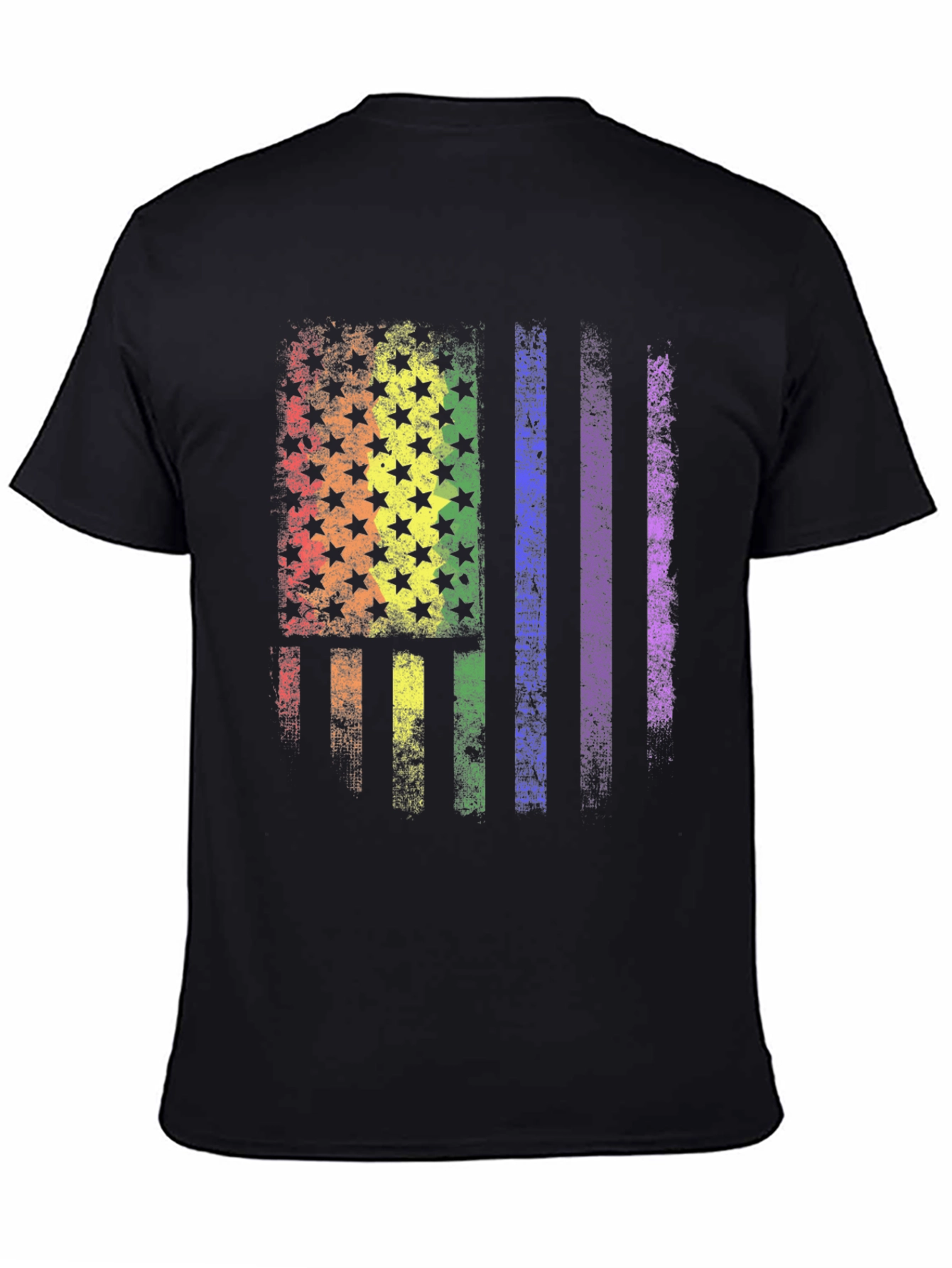 LGBT Pride American Flag Graphic T-Shirt