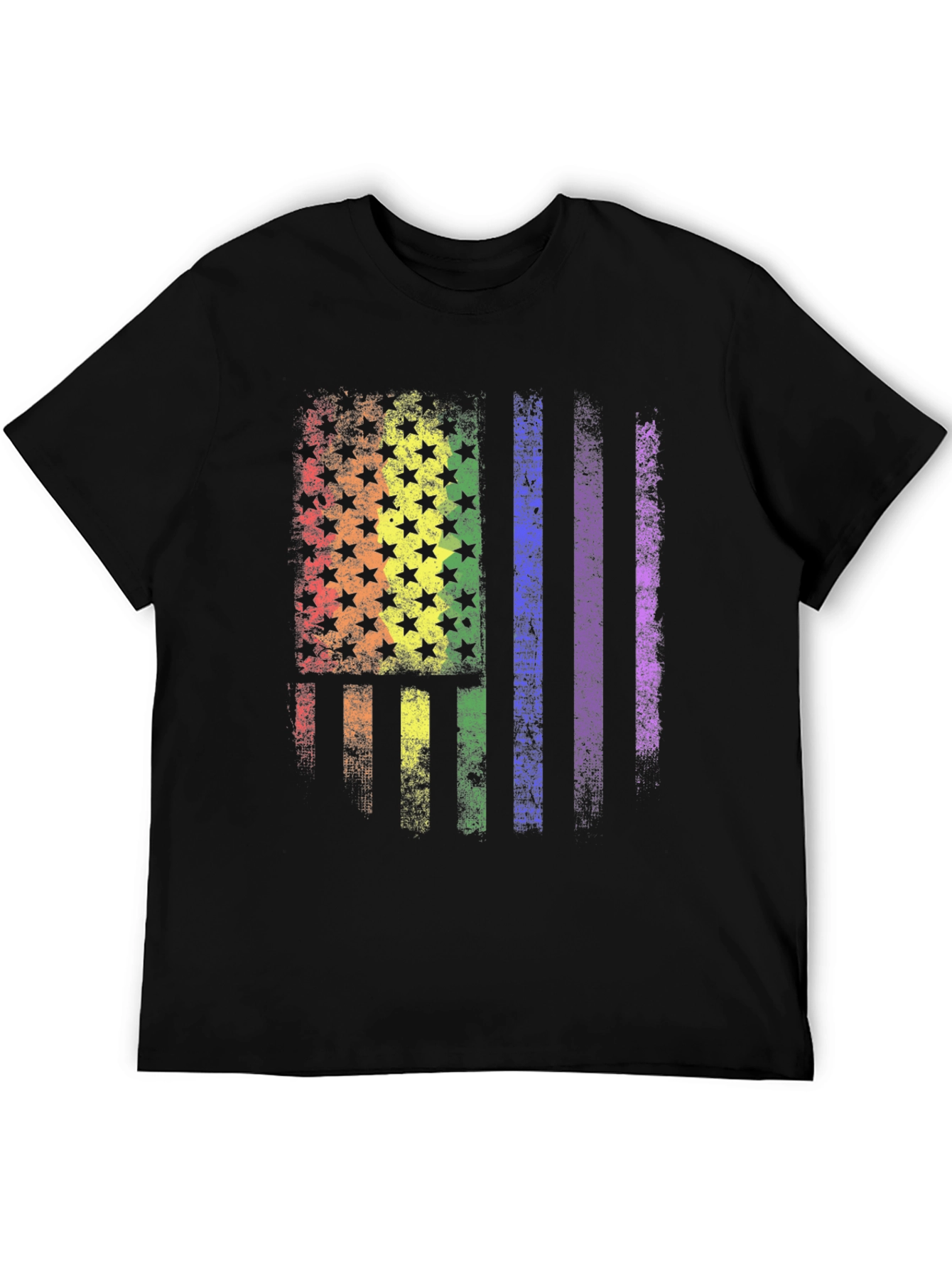 LGBT Pride American Flag Graphic T-Shirt