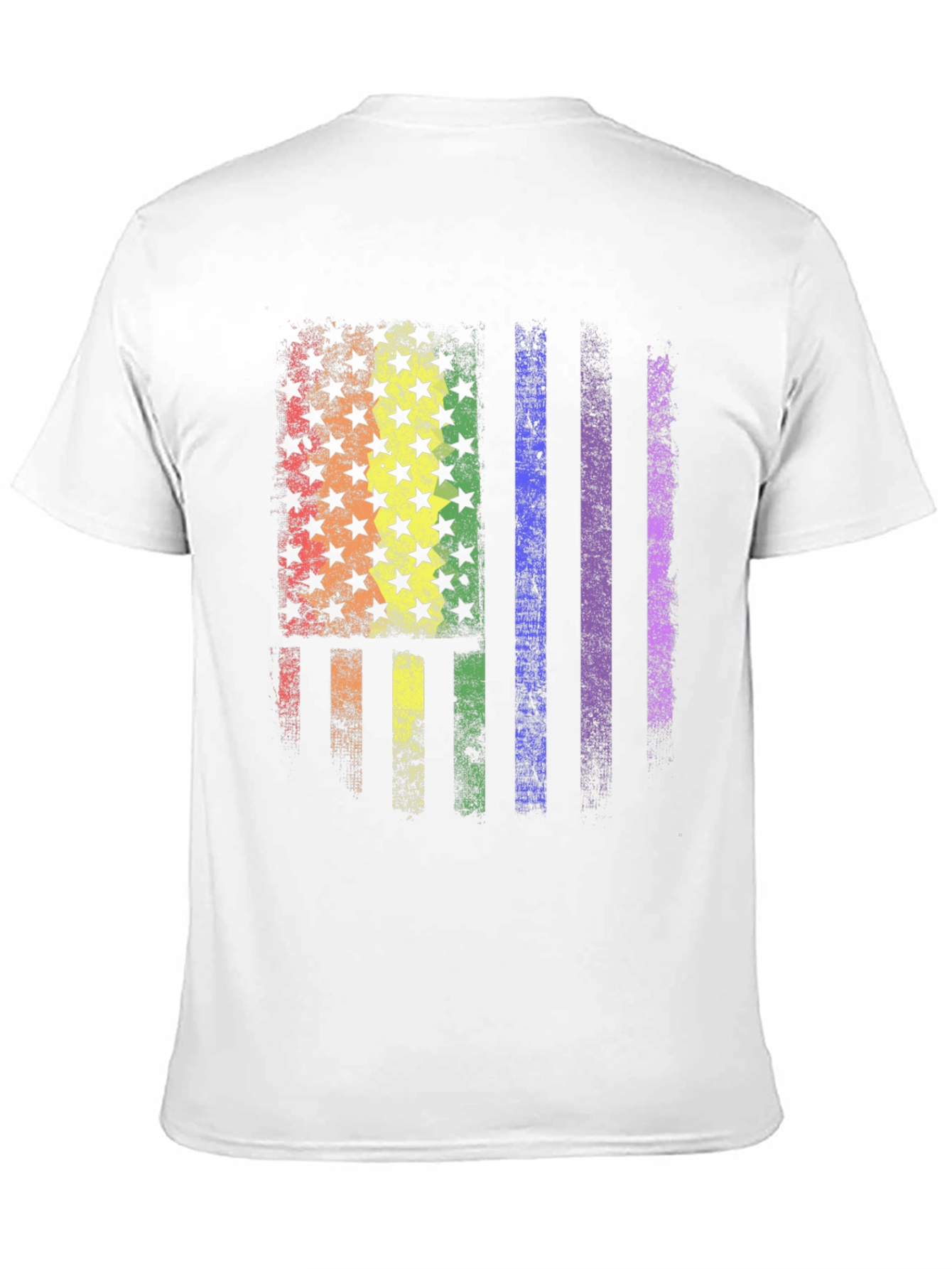 LGBT Pride American Flag Graphic T-Shirt