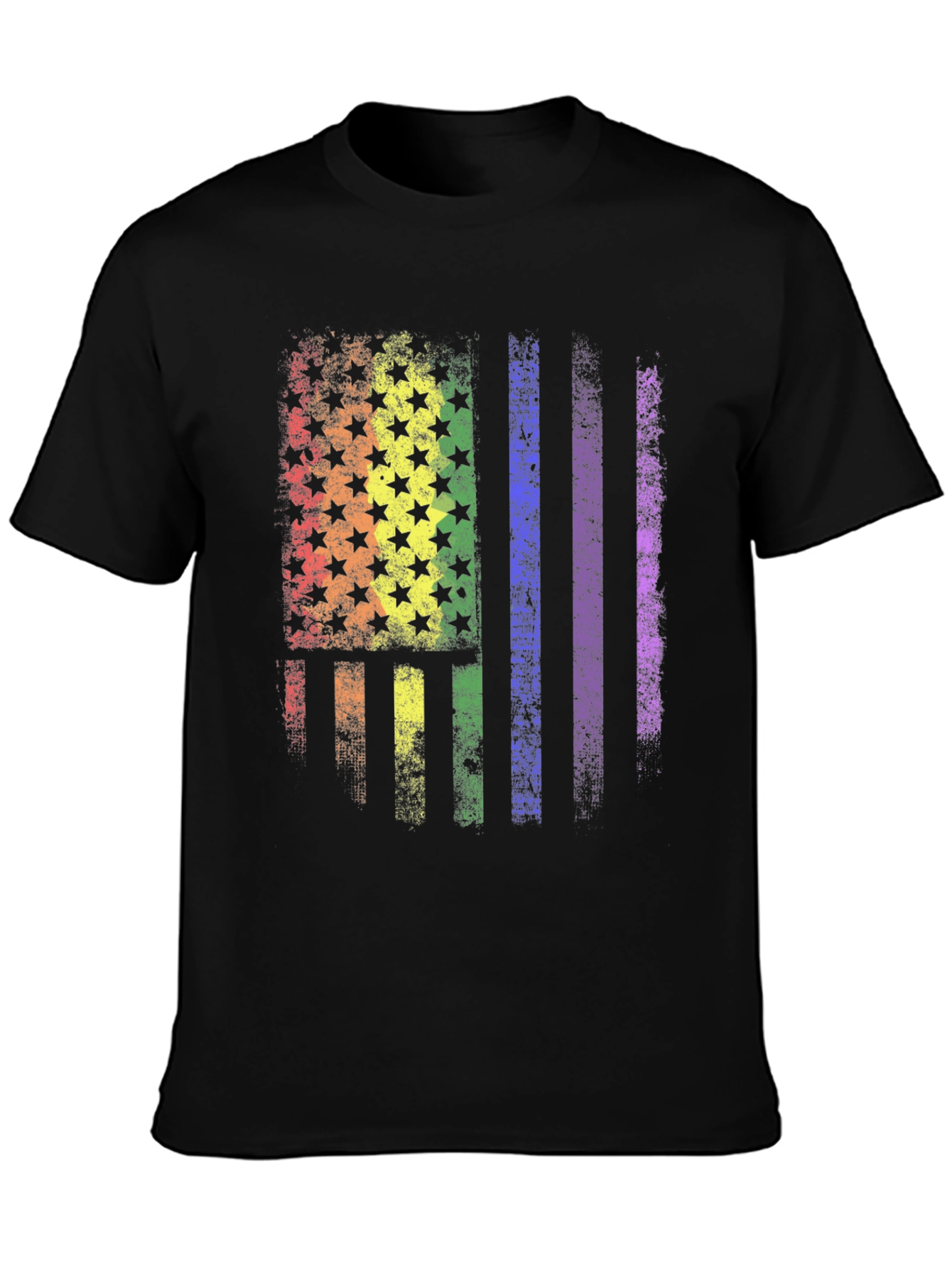 LGBT Pride American Flag Graphic T-Shirt