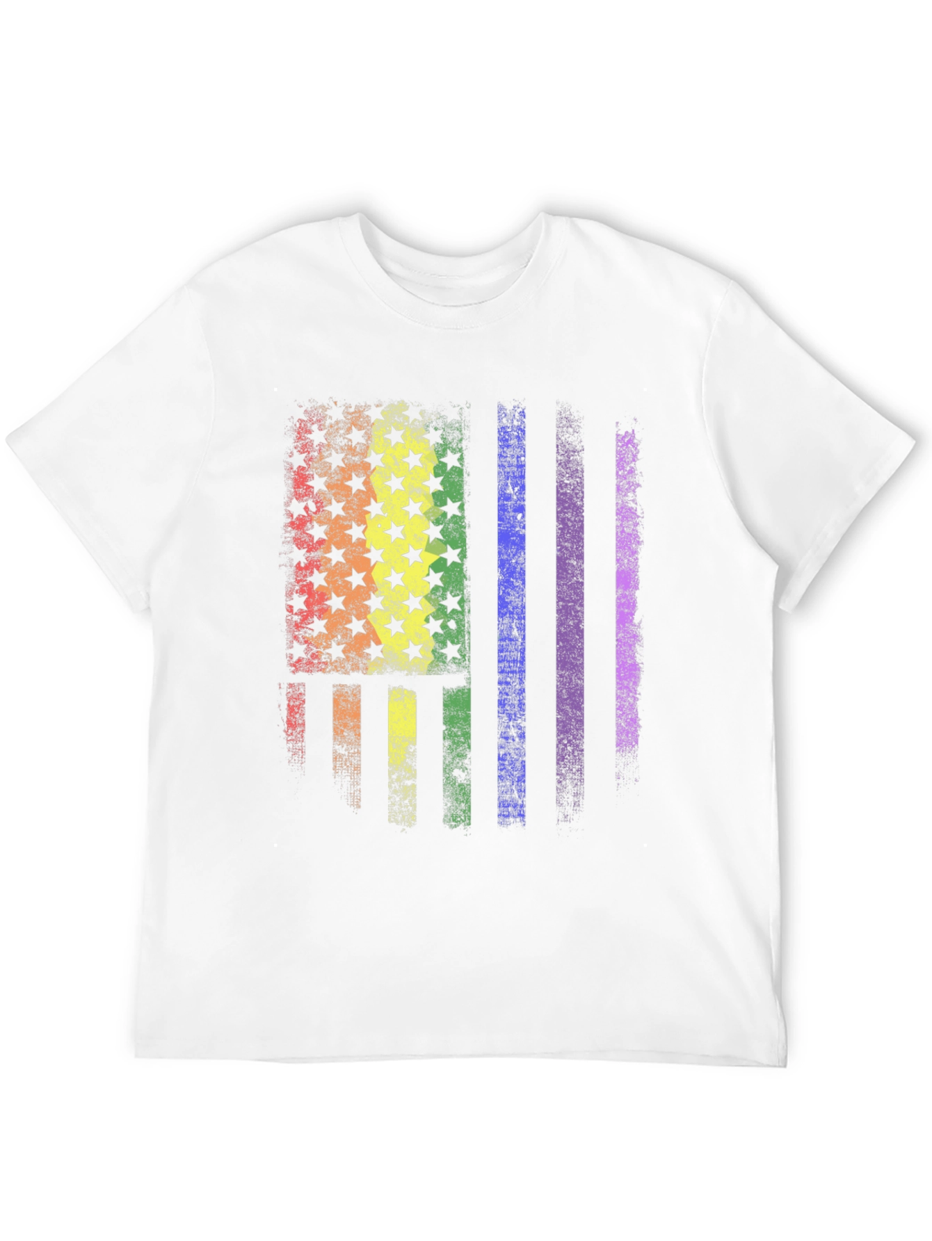 LGBT Pride American Flag Graphic T-Shirt