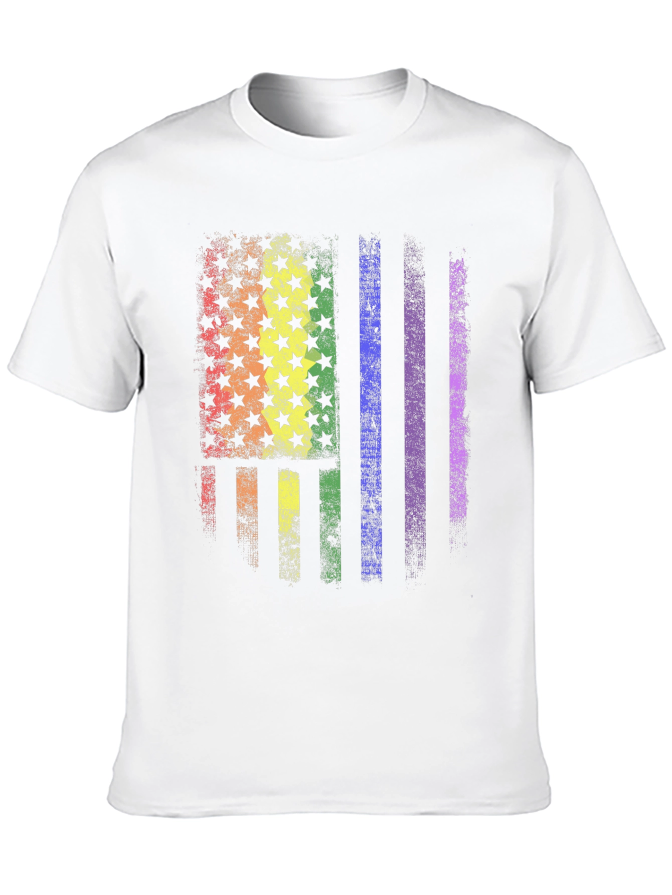LGBT Pride American Flag Graphic T-Shirt