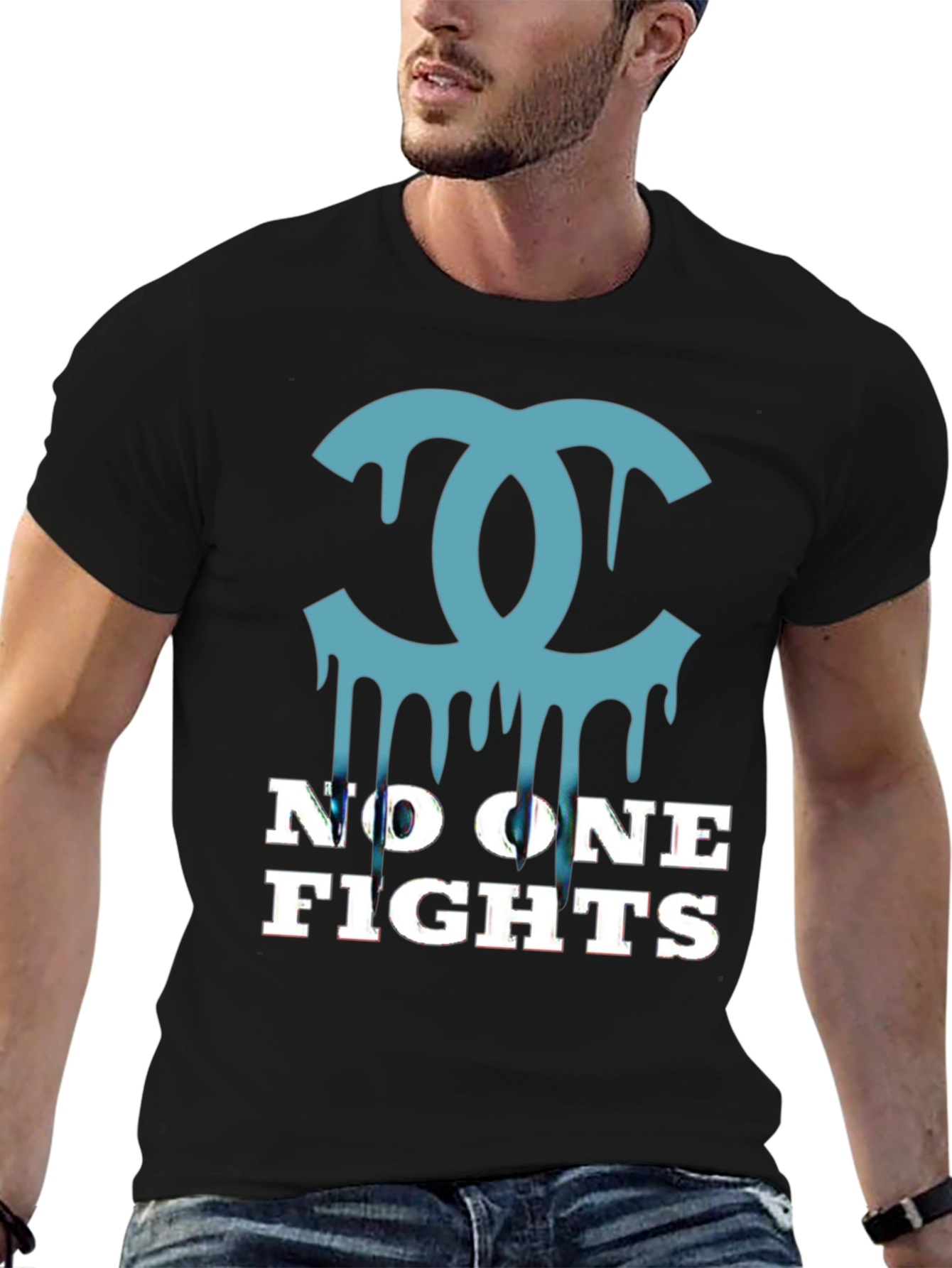 Statement Tee: No One Fights Fashion Tee