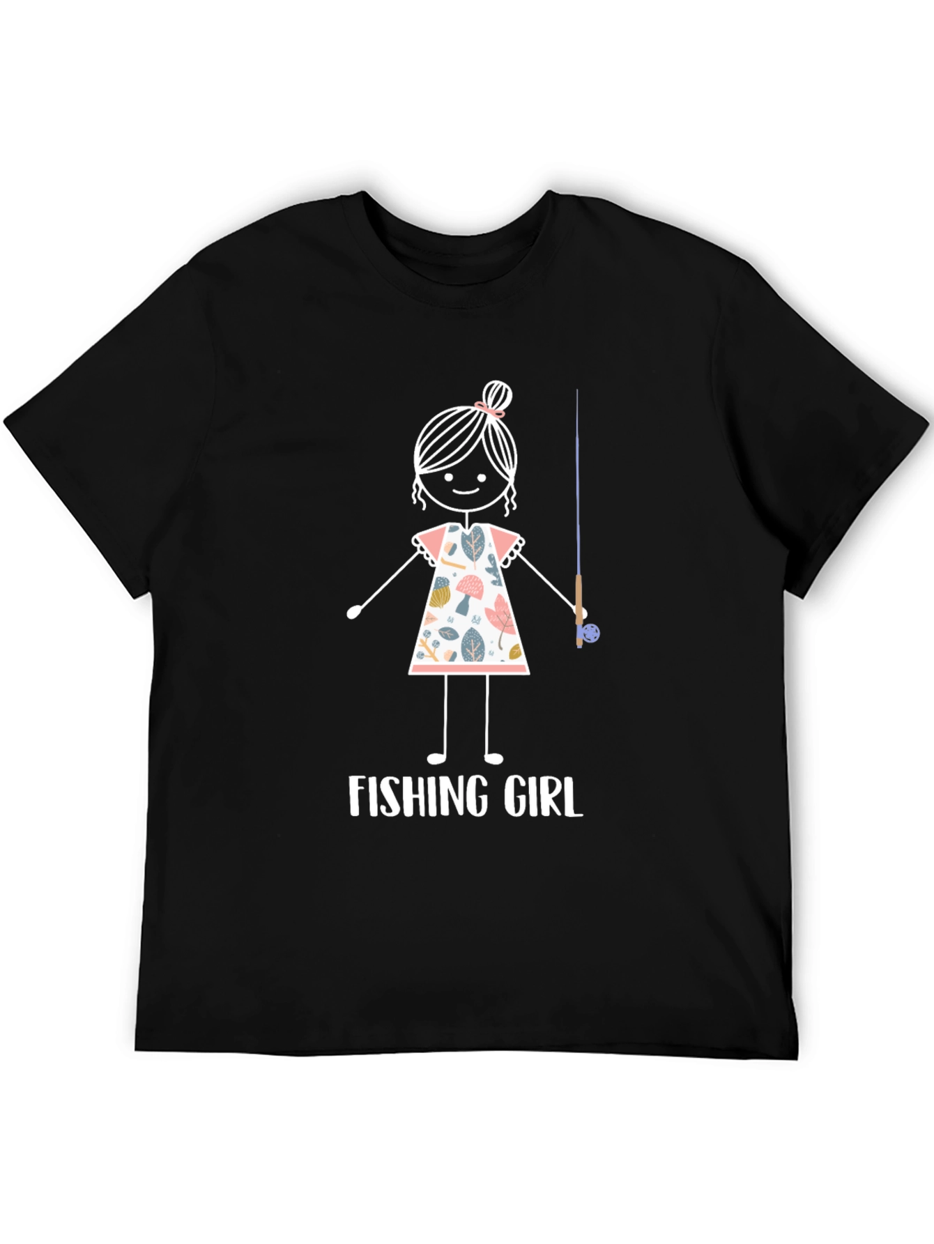 Fishing Girl T-Shirt - Cute Angler Tee
