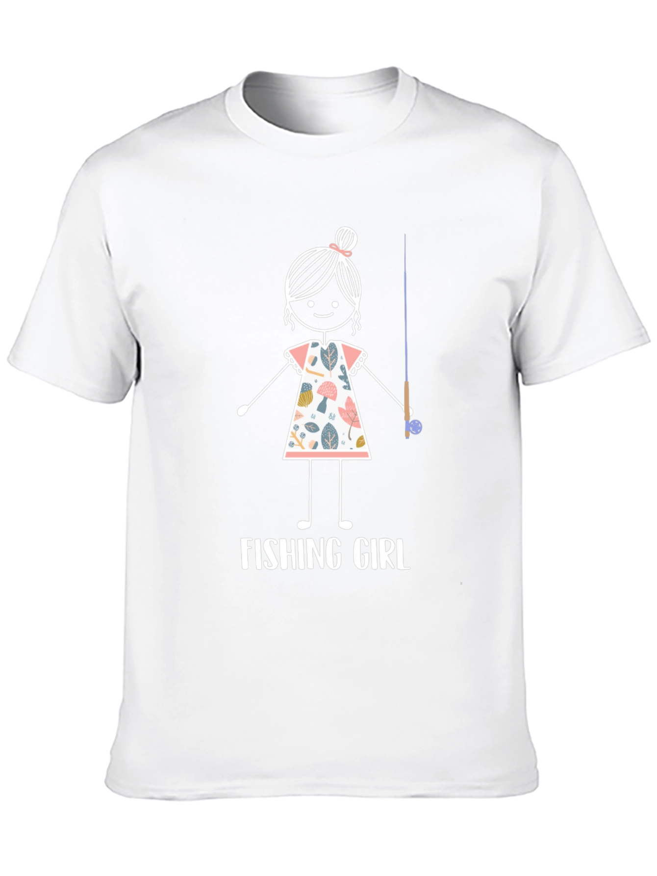 Fishing Girl T-Shirt - Cute Angler Tee