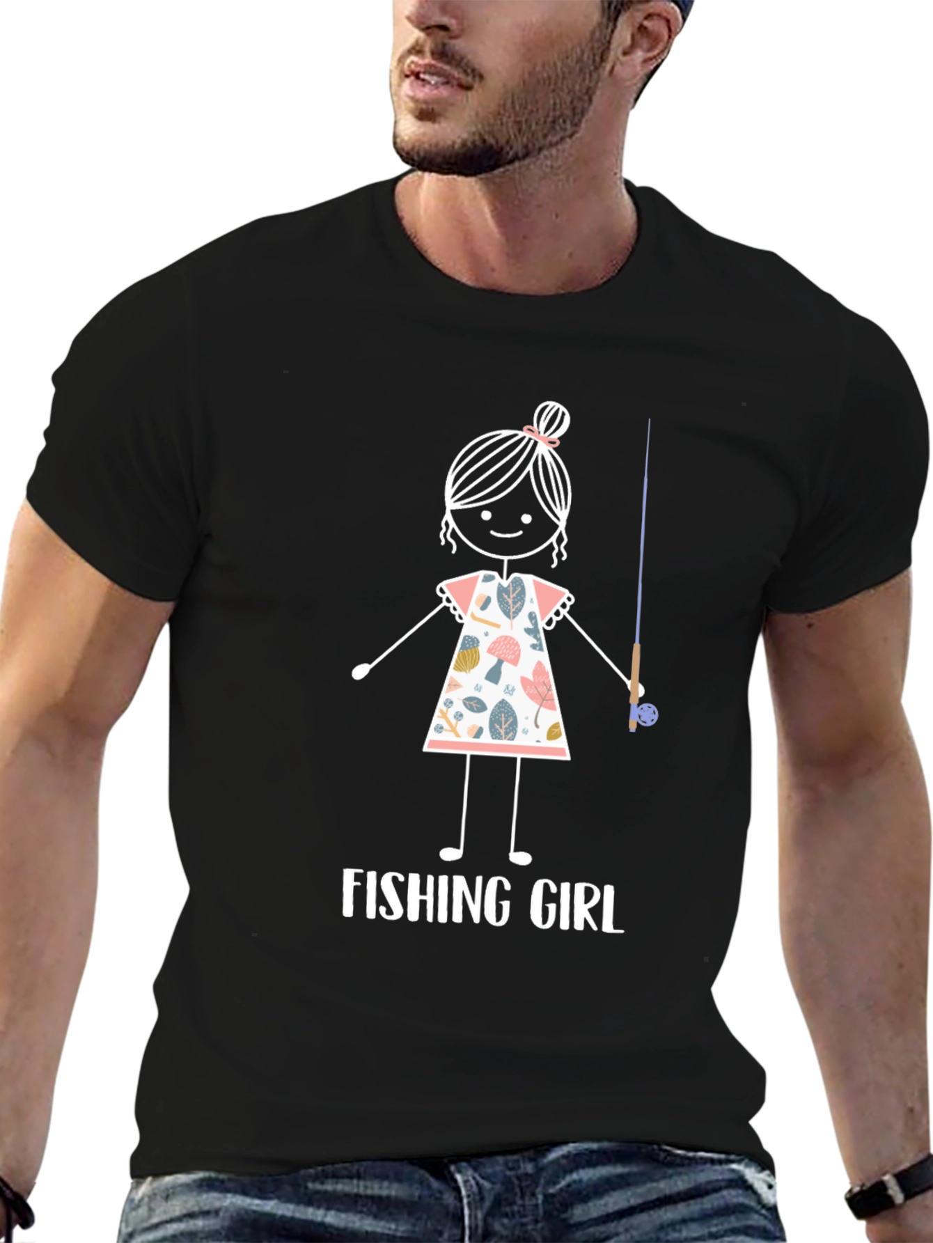 Fishing Girl T-Shirt - Cute Angler Tee