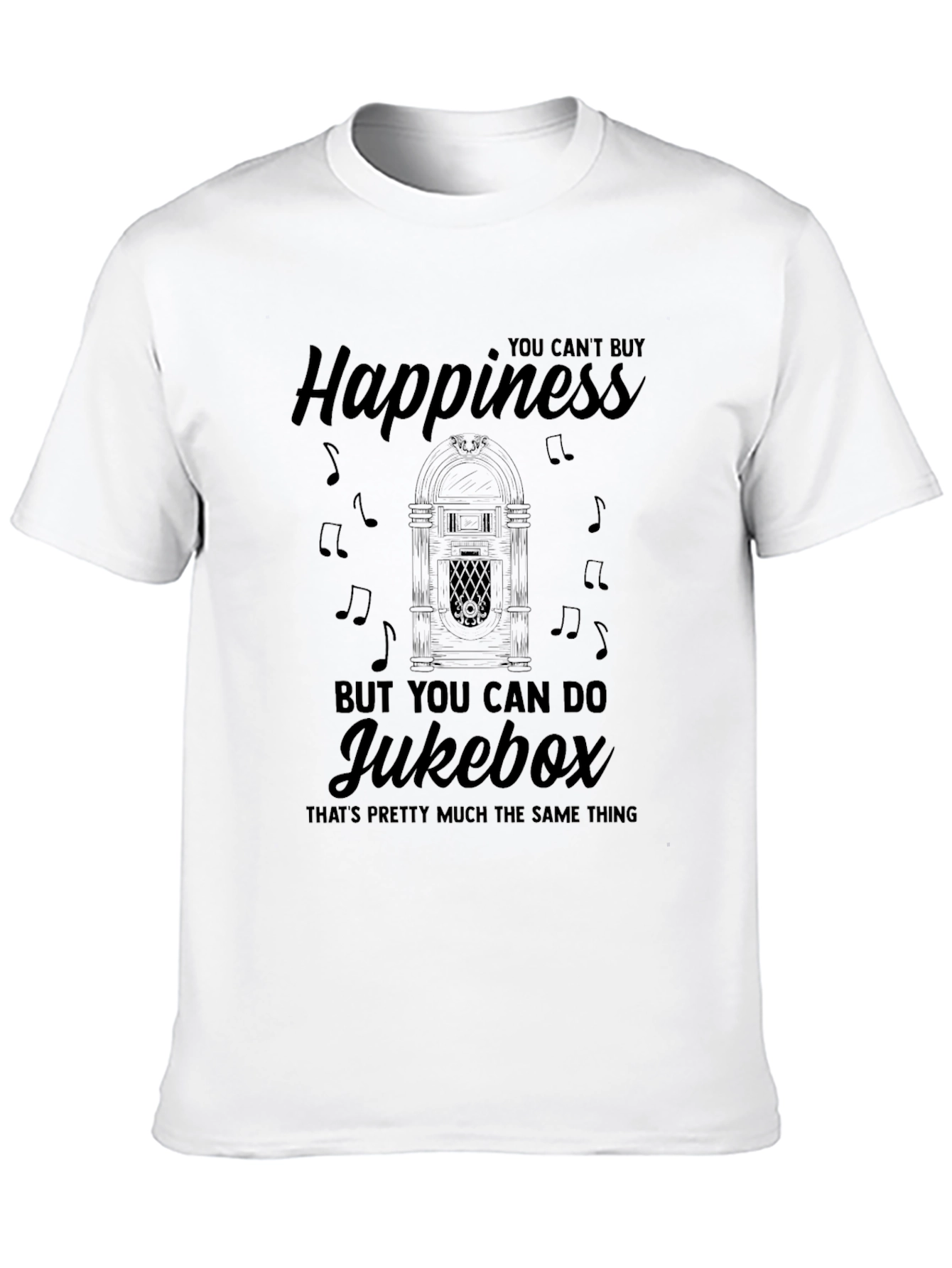 Happiness Jukebox Mens T-Shirt - Black