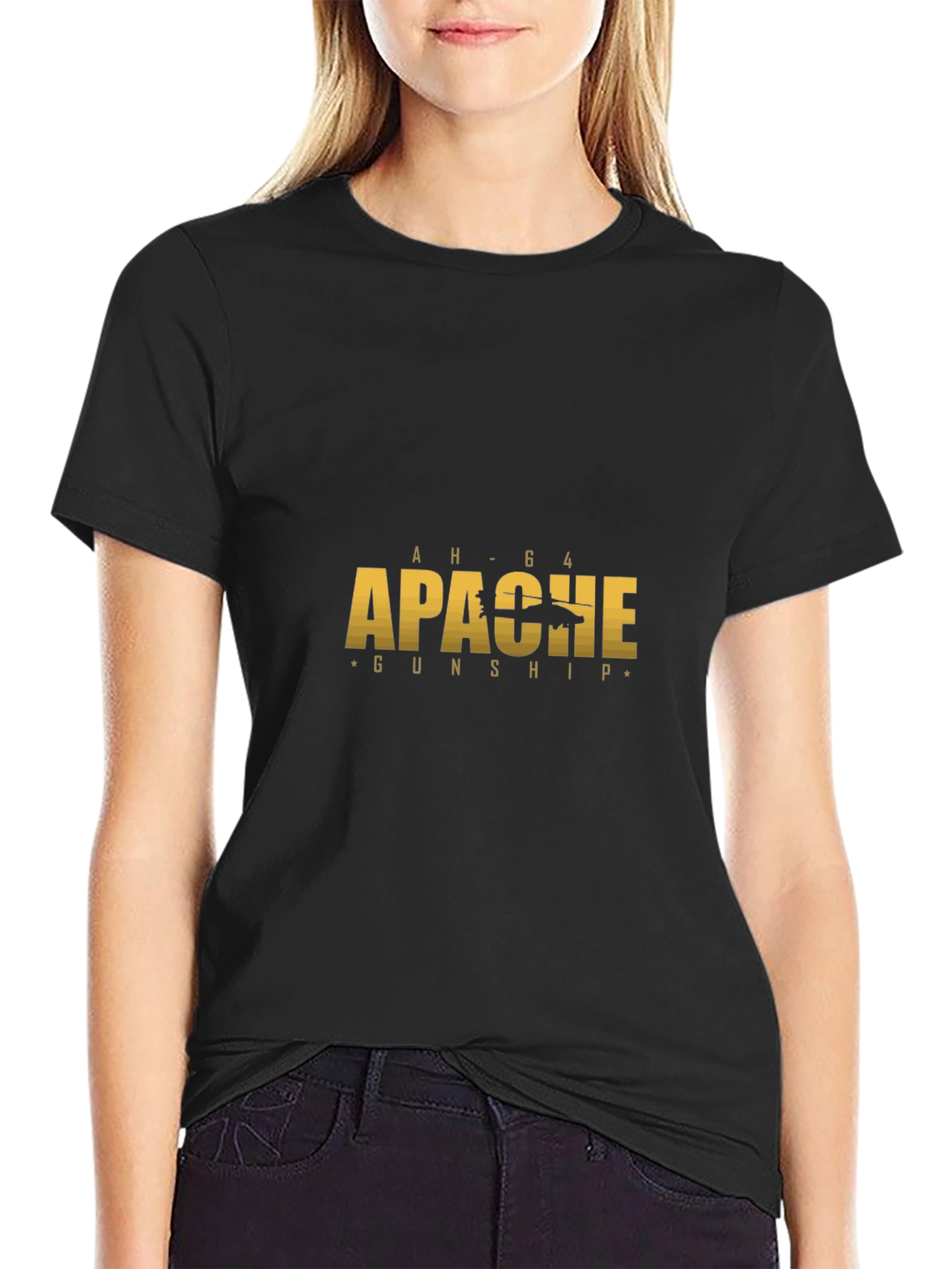 AH-64 Apache Gunship Graphic T-Shirt
