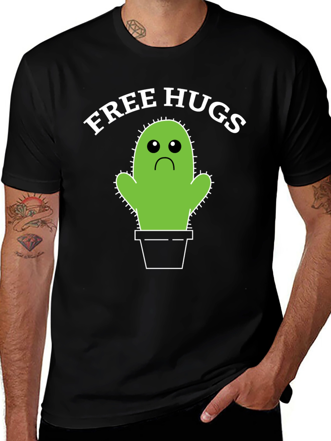 Free Hugs Cactus T-Shirt