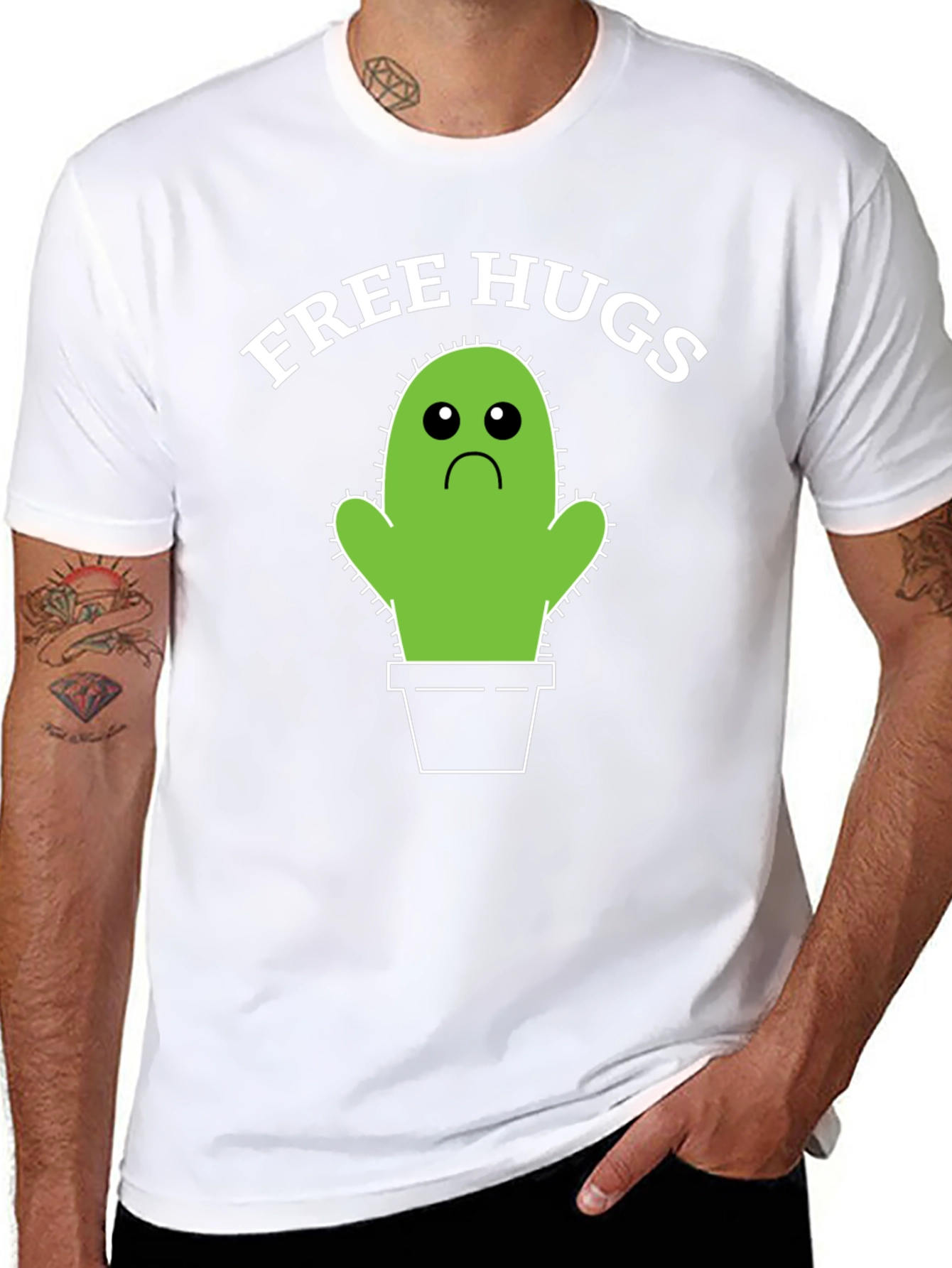 Free Hugs Cactus T-Shirt