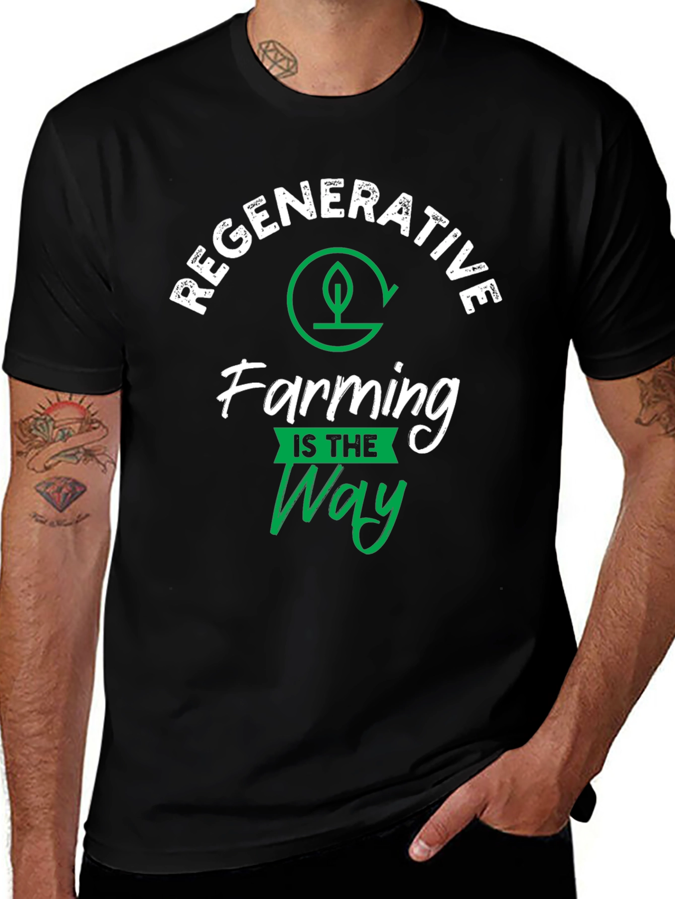 Regenerative Farming T-Shirt - Eco-Friendly Cotton Tee