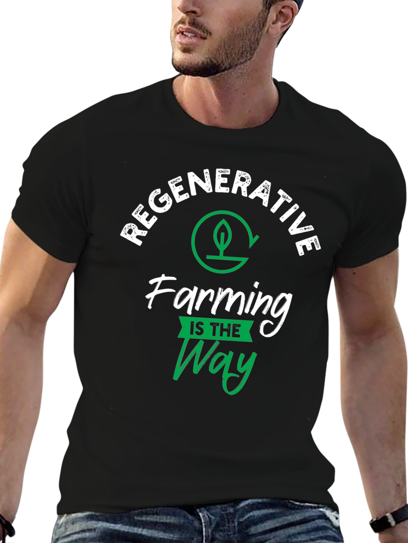 Regenerative Farming T-Shirt - Eco-Friendly Cotton Tee