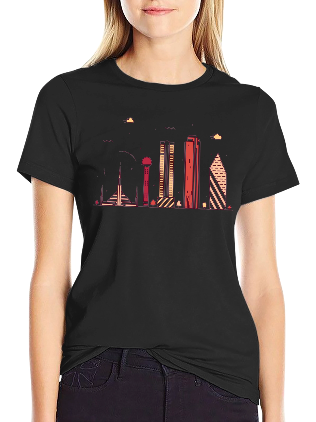 Modern Cityscape Graphic T-Shirt