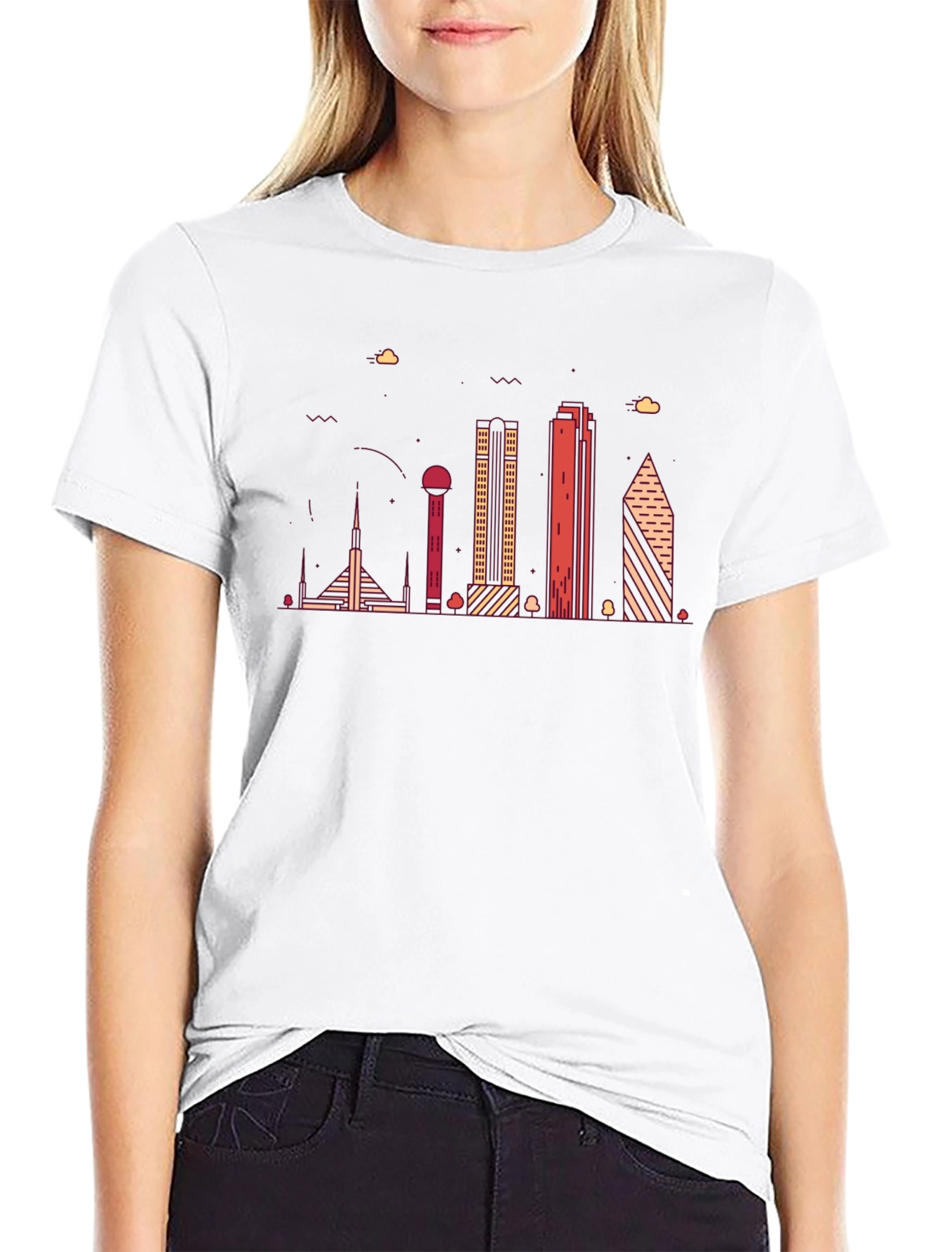 Modern Cityscape Graphic T-Shirt