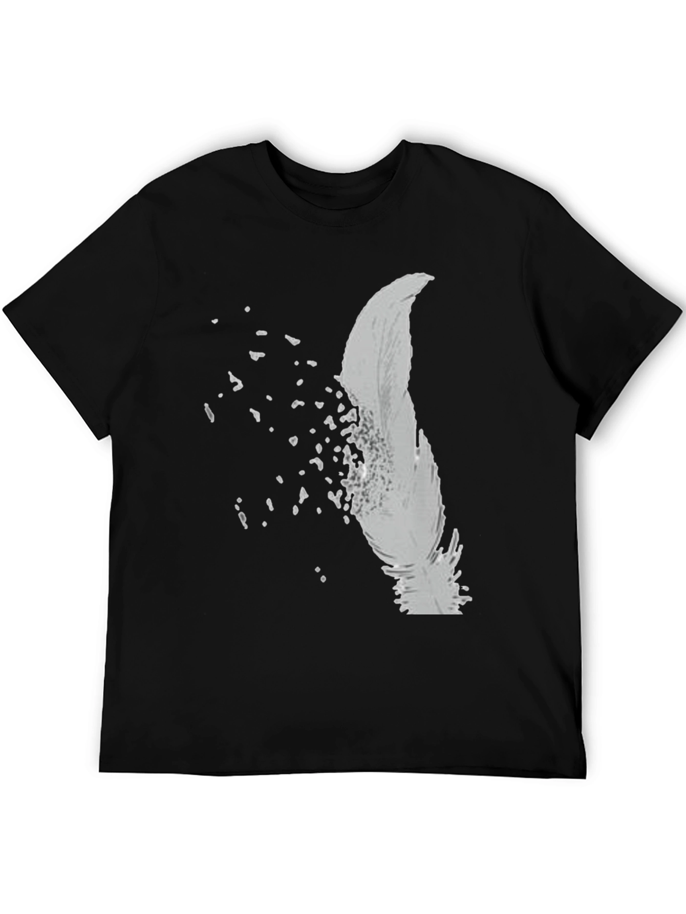 Feather Fade Black Graphic Tee
