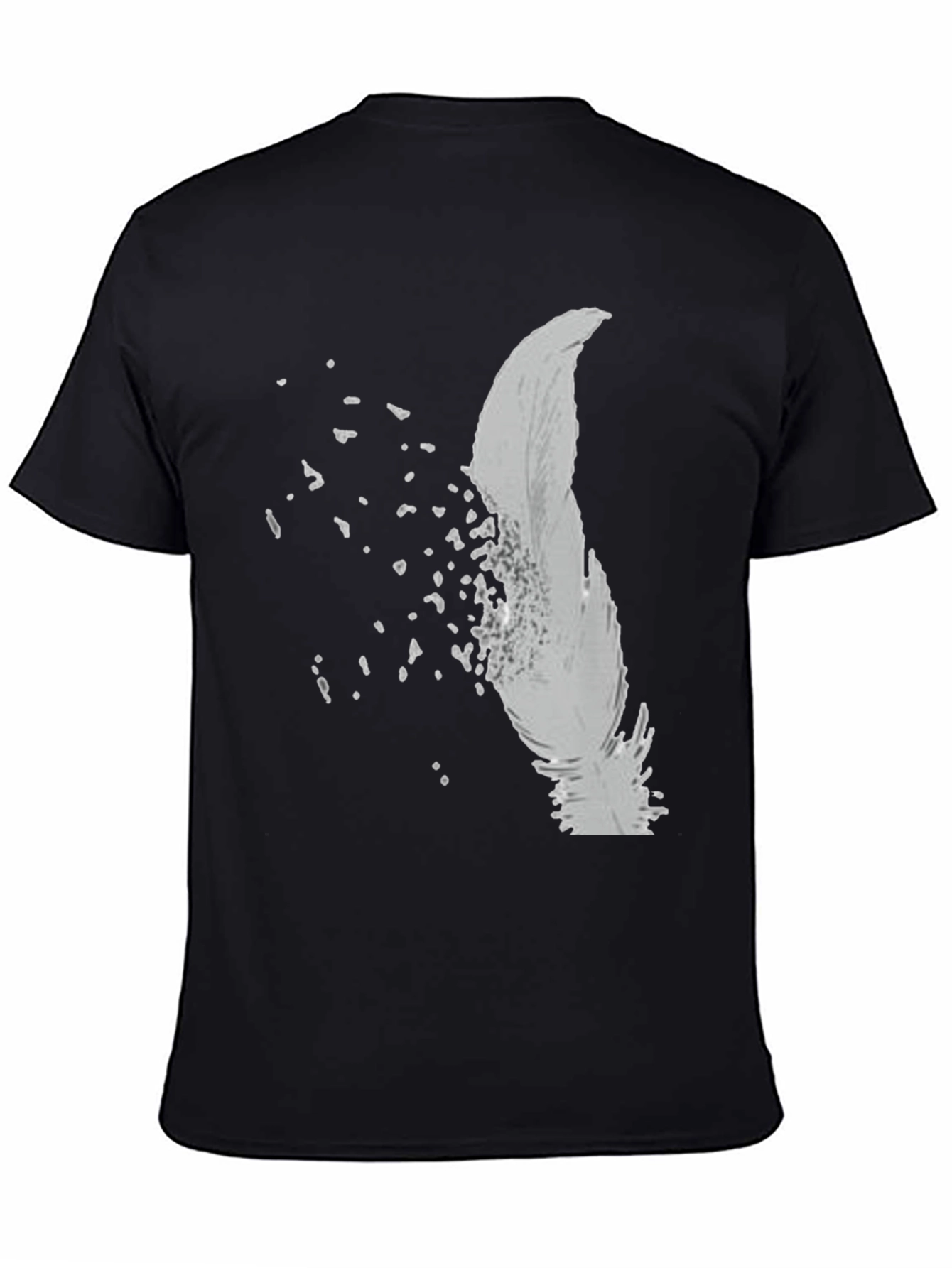 Feather Fade Black Graphic Tee