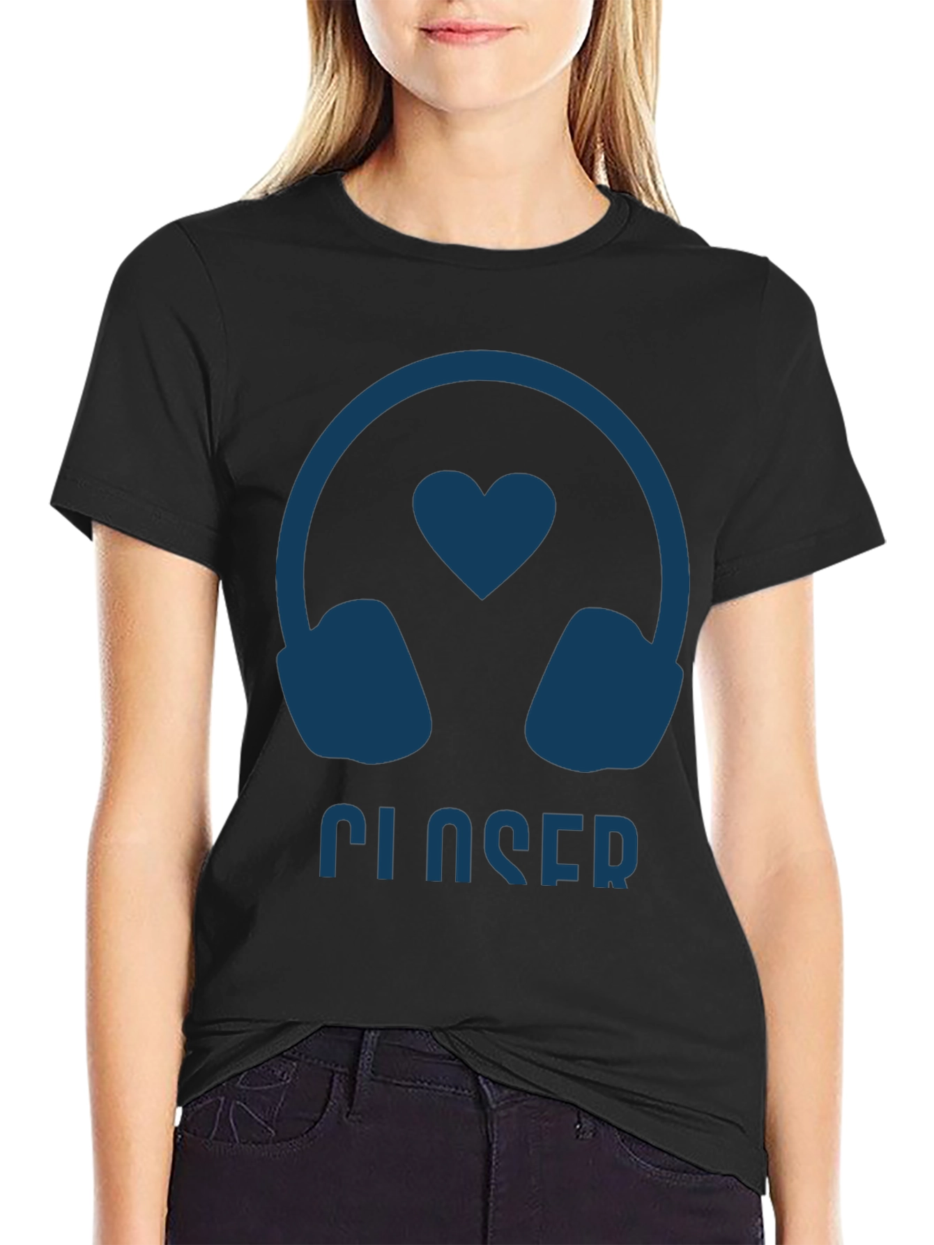 Closer Headphone Heart T-Shirt - Cool Music Lover Tee