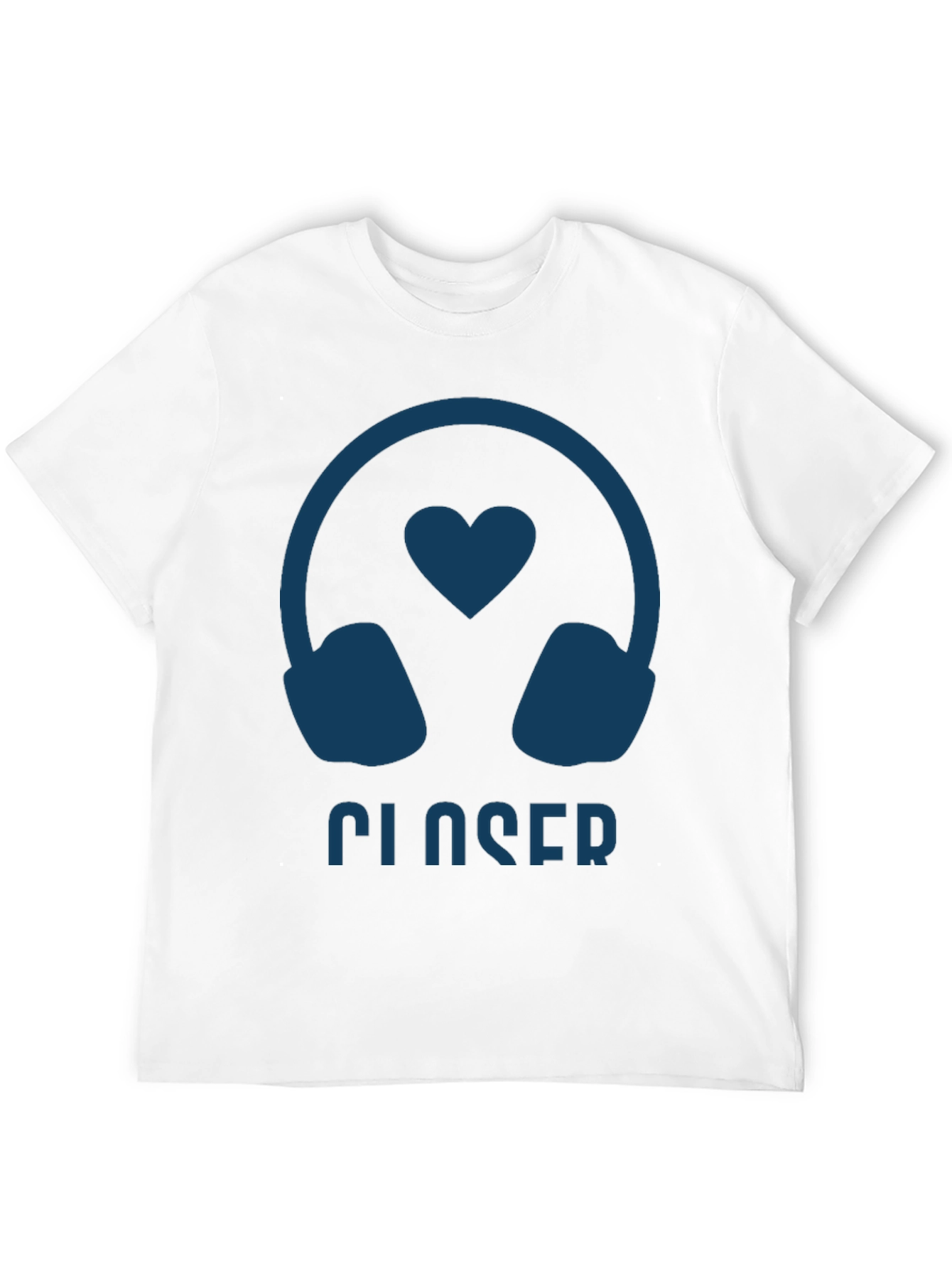Closer Headphone Heart T-Shirt - Cool Music Lover Tee