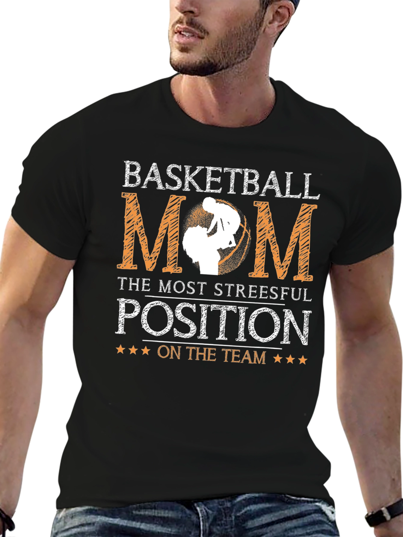 Basketball Mom T-Shirt - Stressful Position Tee