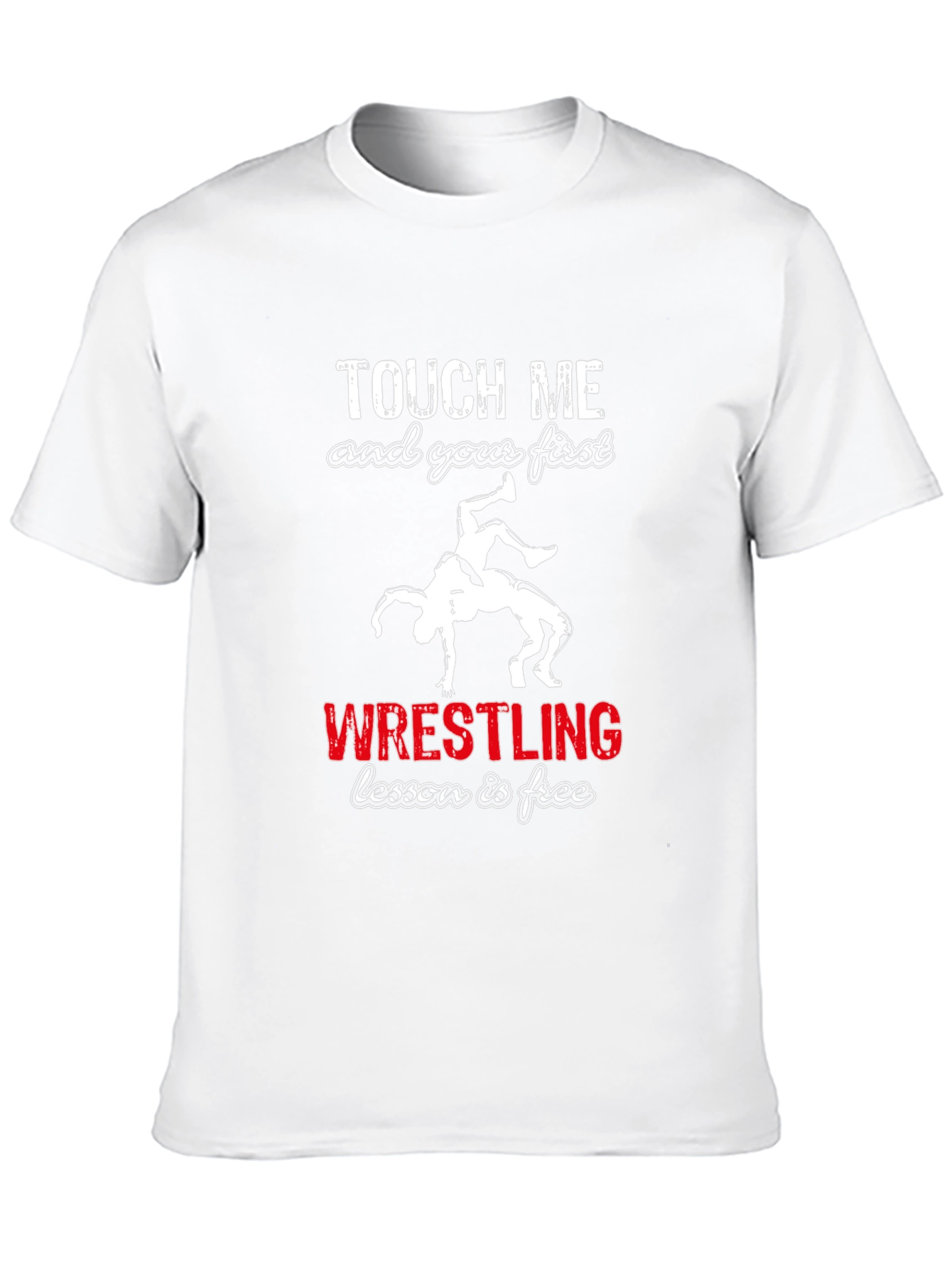 Wrestling Lesson Free Black T-Shirt