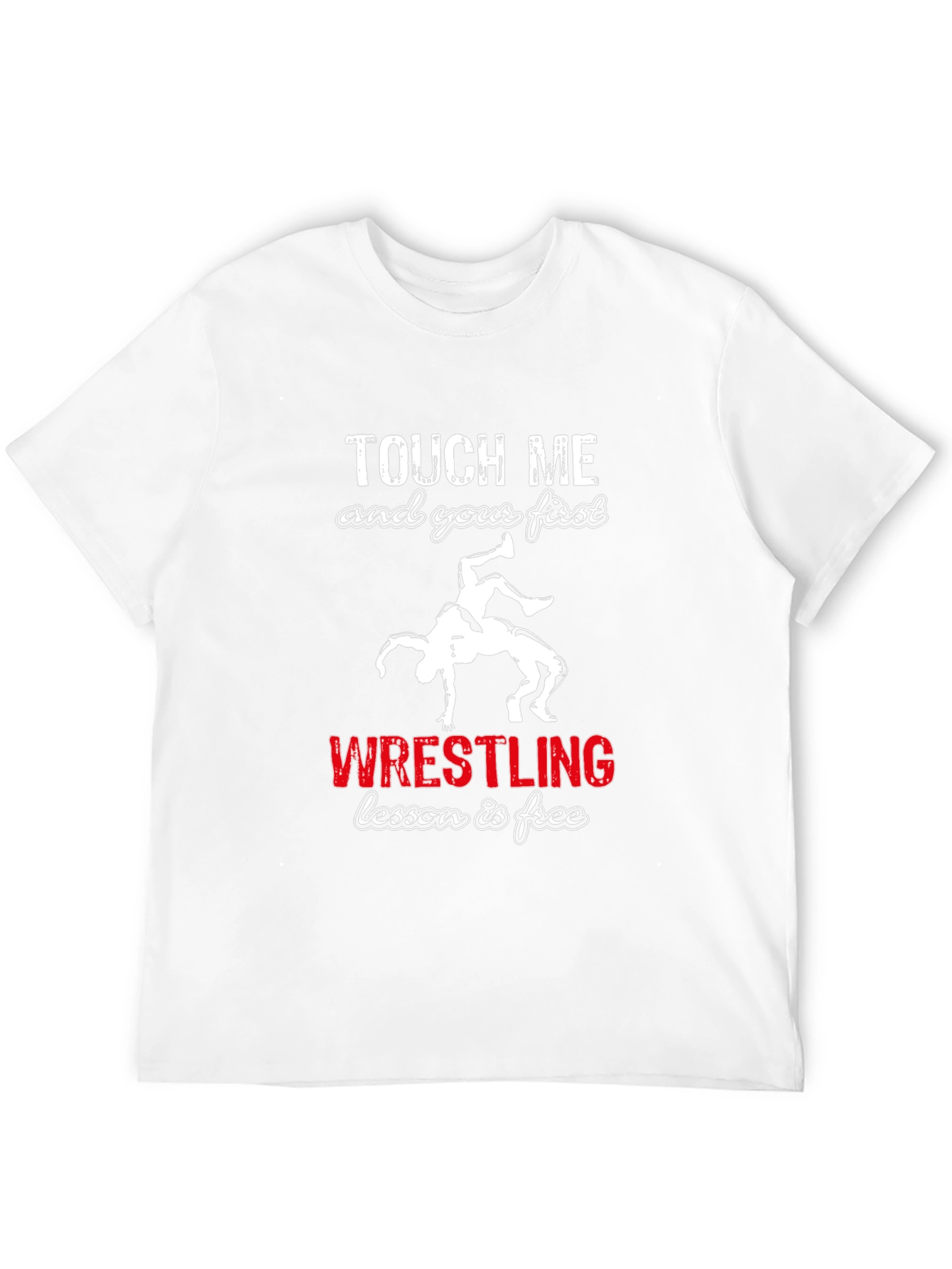 Wrestling Lesson Free Black T-Shirt