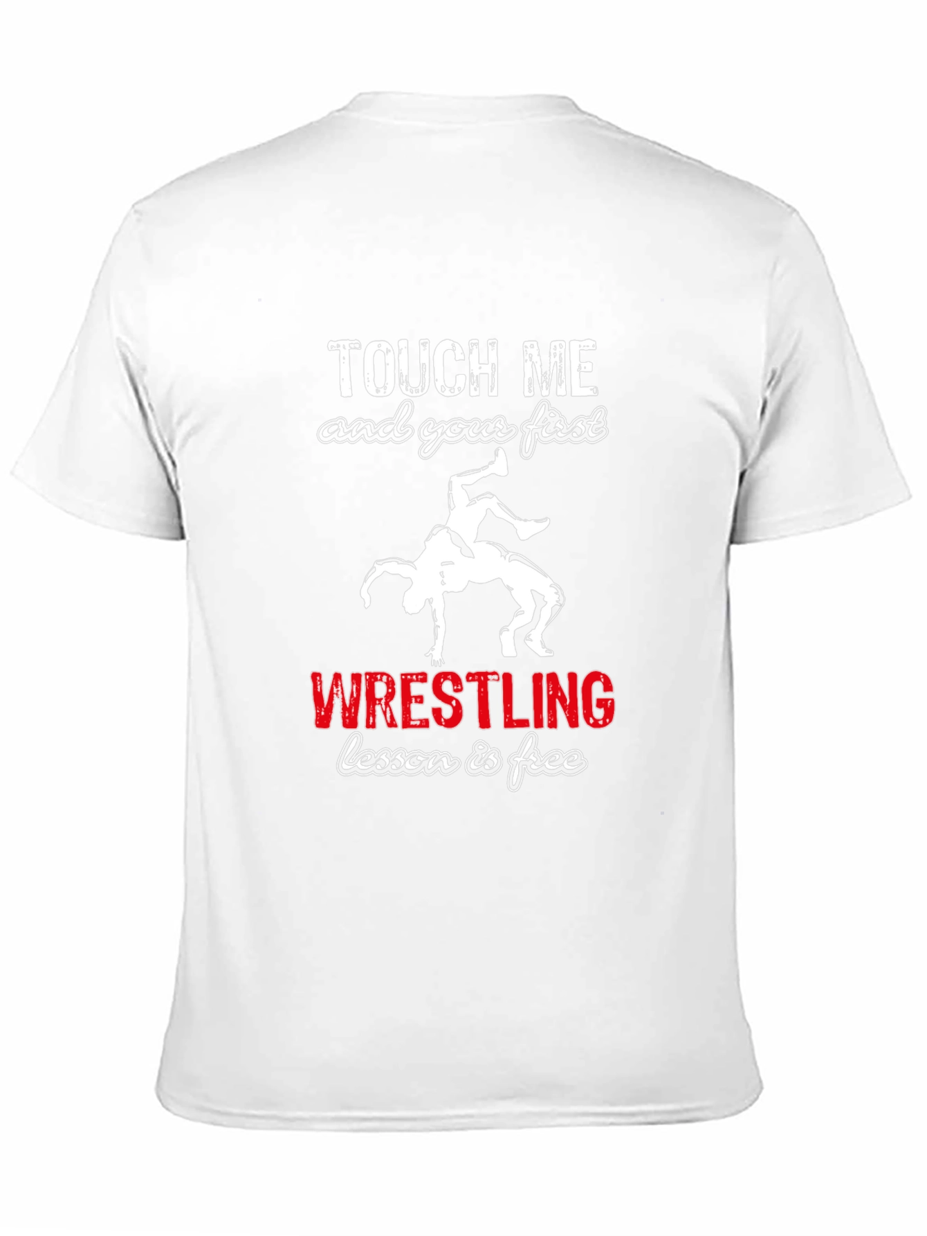 Wrestling Lesson Free Black T-Shirt