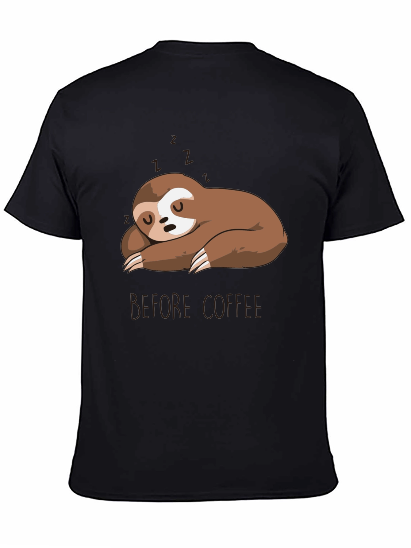 Sloth Before Coffee Graphic T-Shirt