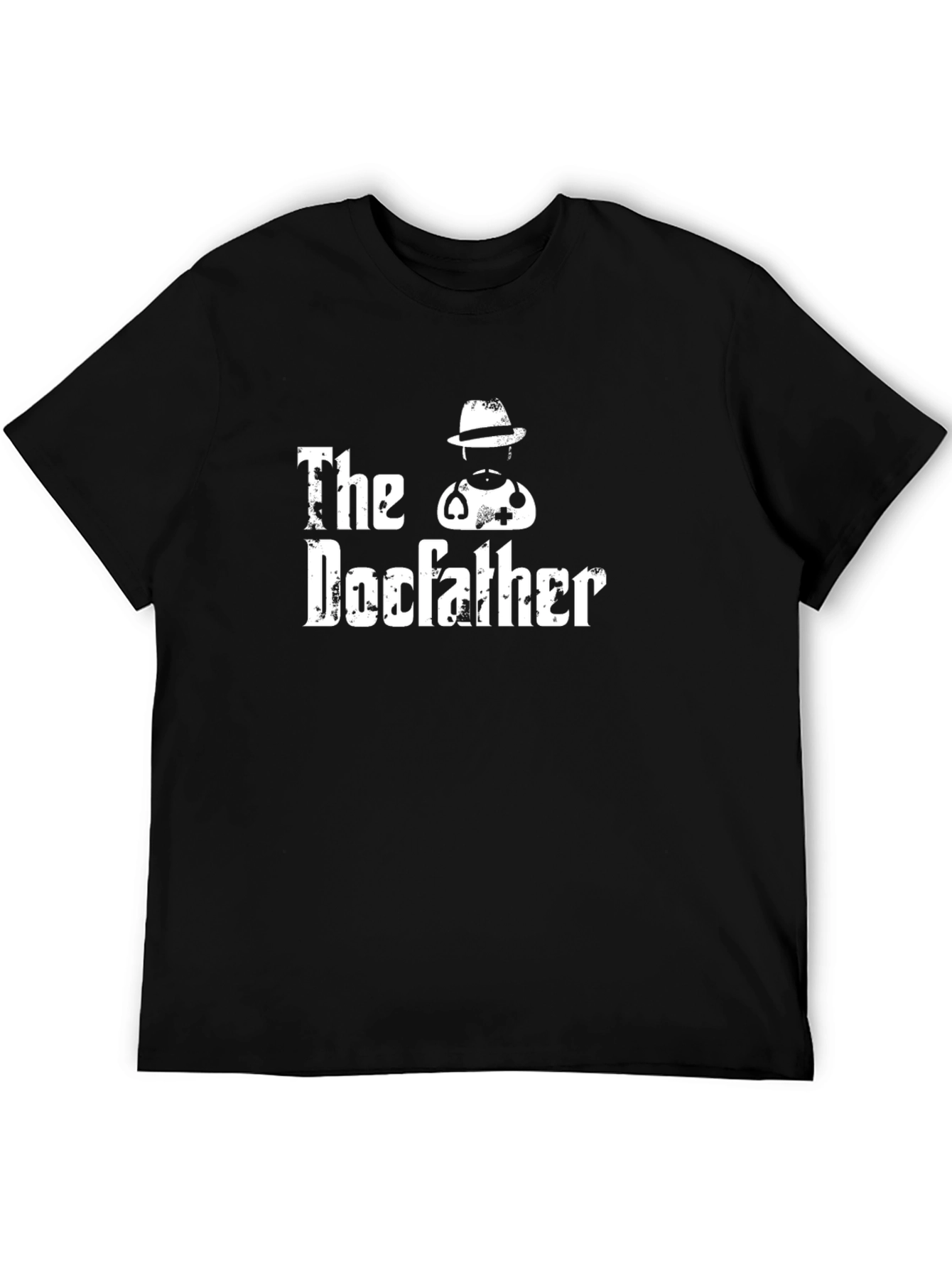 The Docfather Graphic Tee - Black Cotton T-Shirt