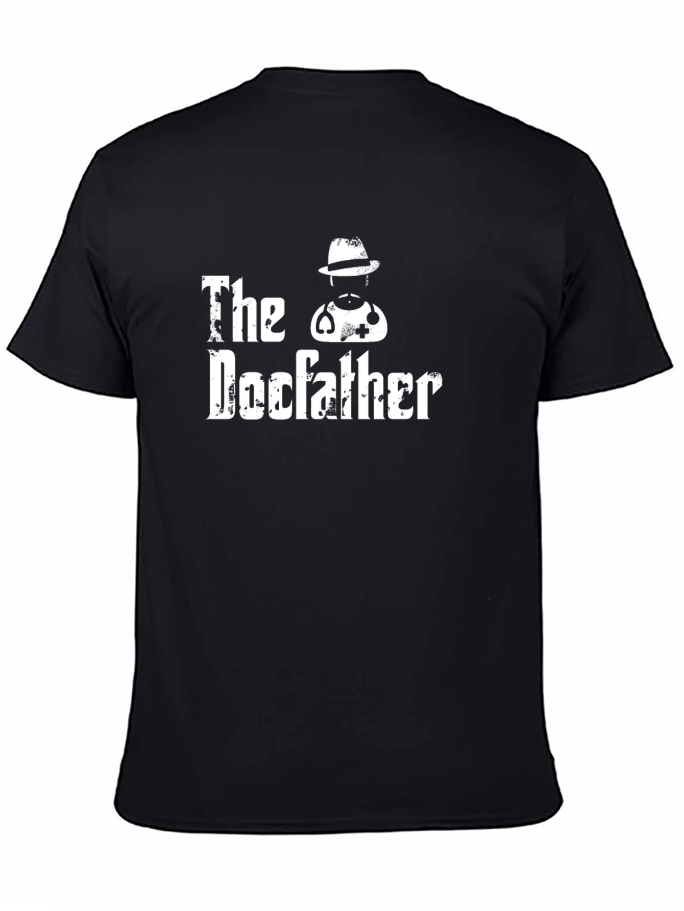 The Docfather Graphic Tee - Black Cotton T-Shirt