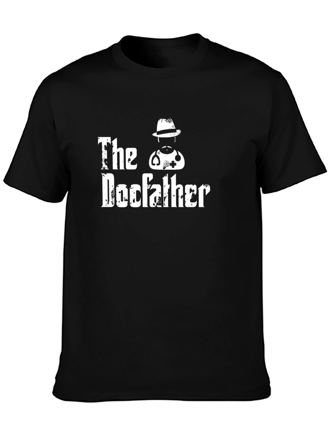 The Docfather Graphic Tee - Black Cotton T-Shirt