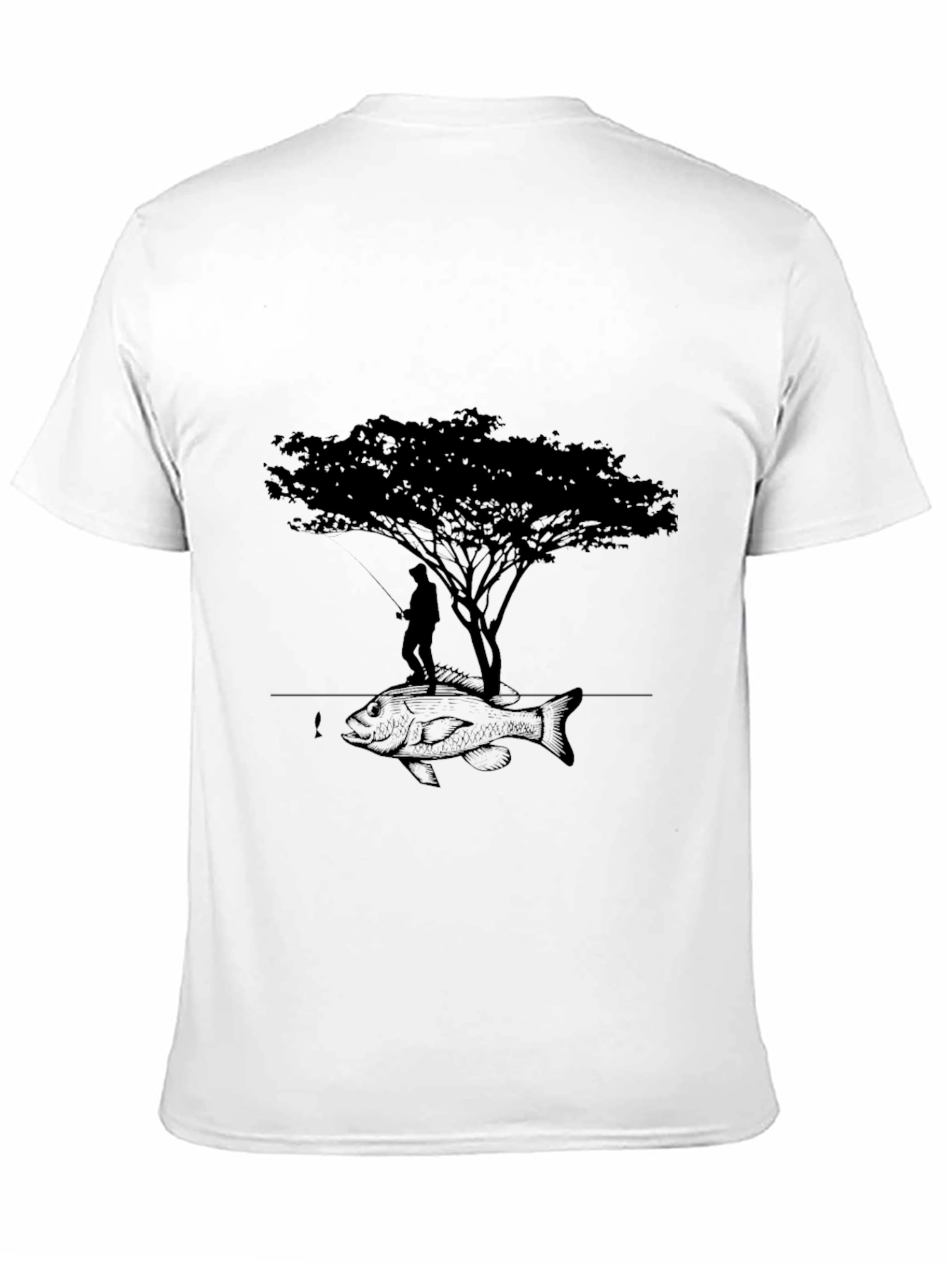 Fishing Tree Graphic Tee