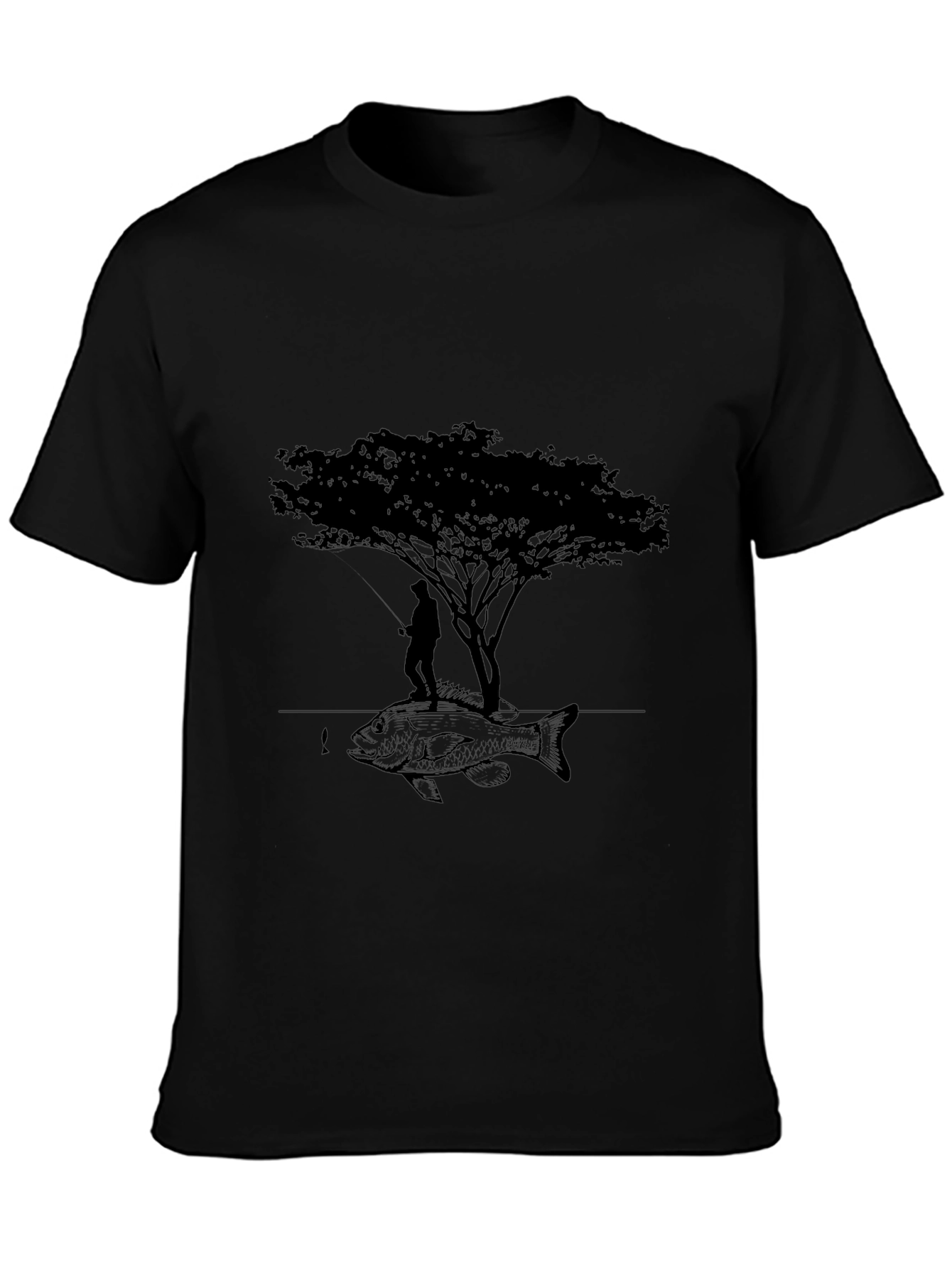 Fishing Tree Graphic Tee