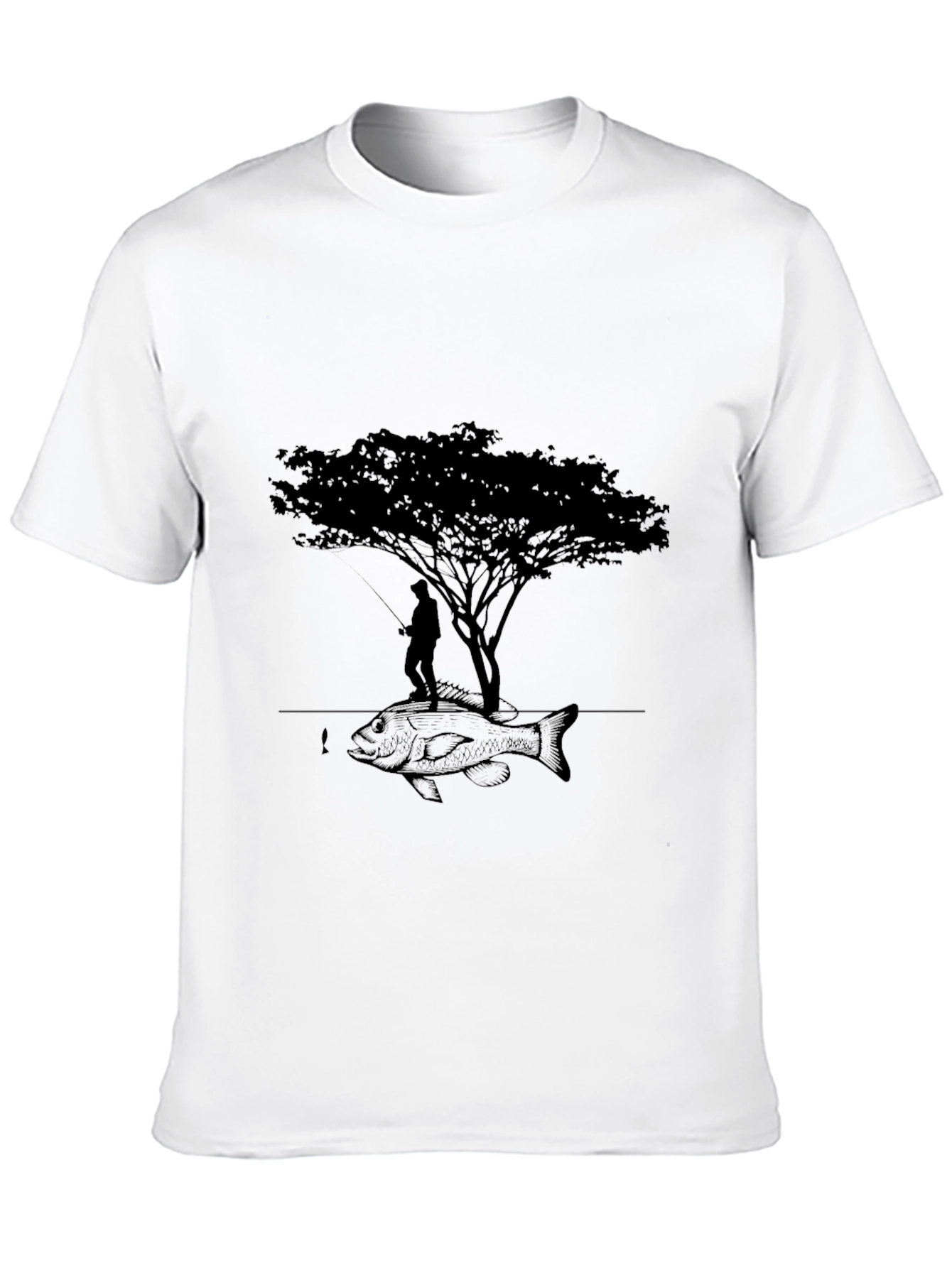 Fishing Tree Graphic Tee