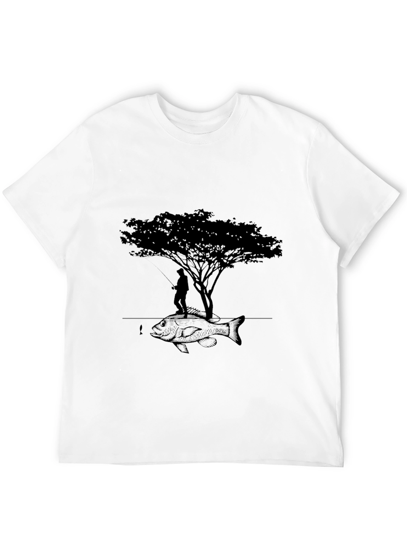 Fishing Tree Graphic Tee